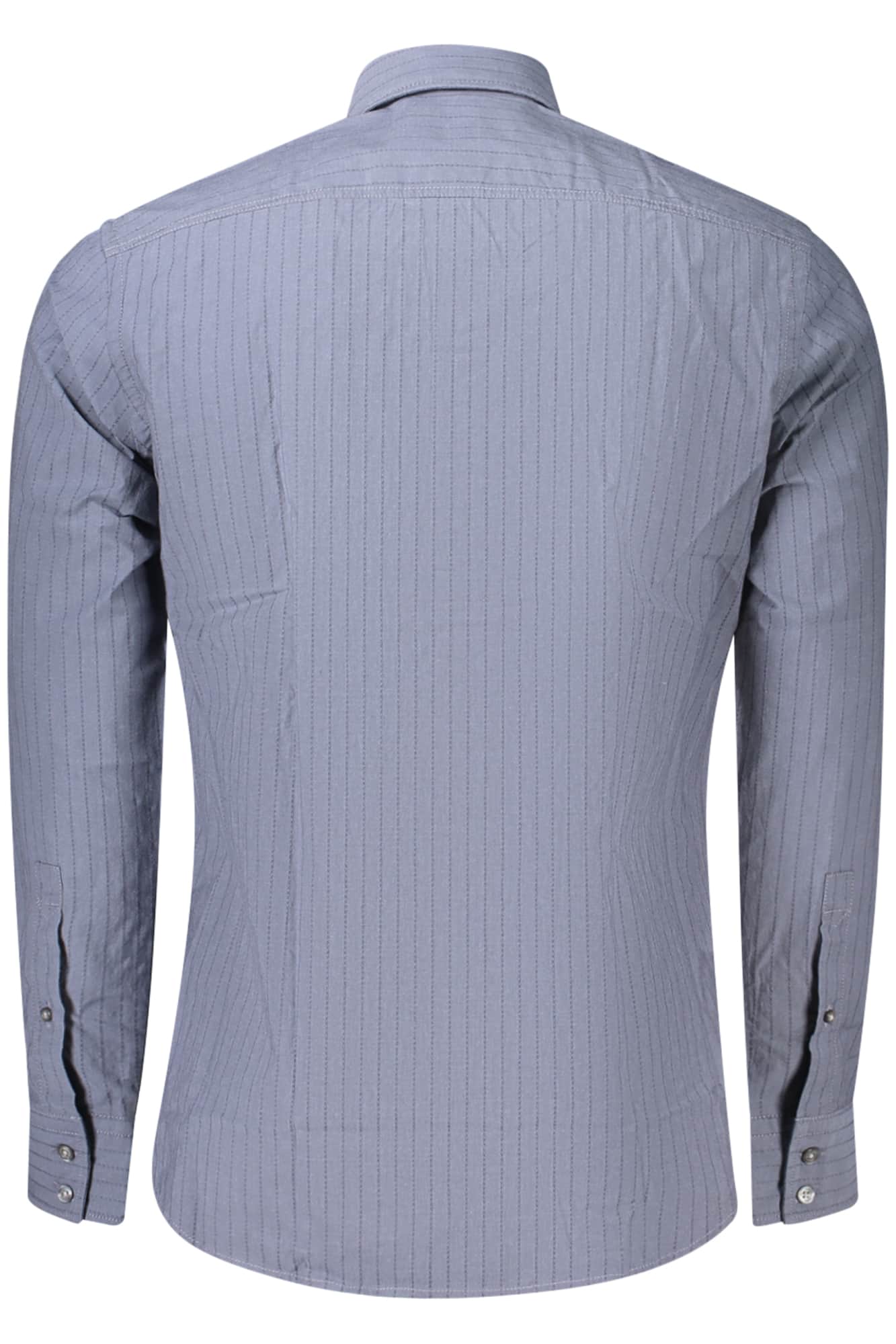 Boss herren langarm blau shirt