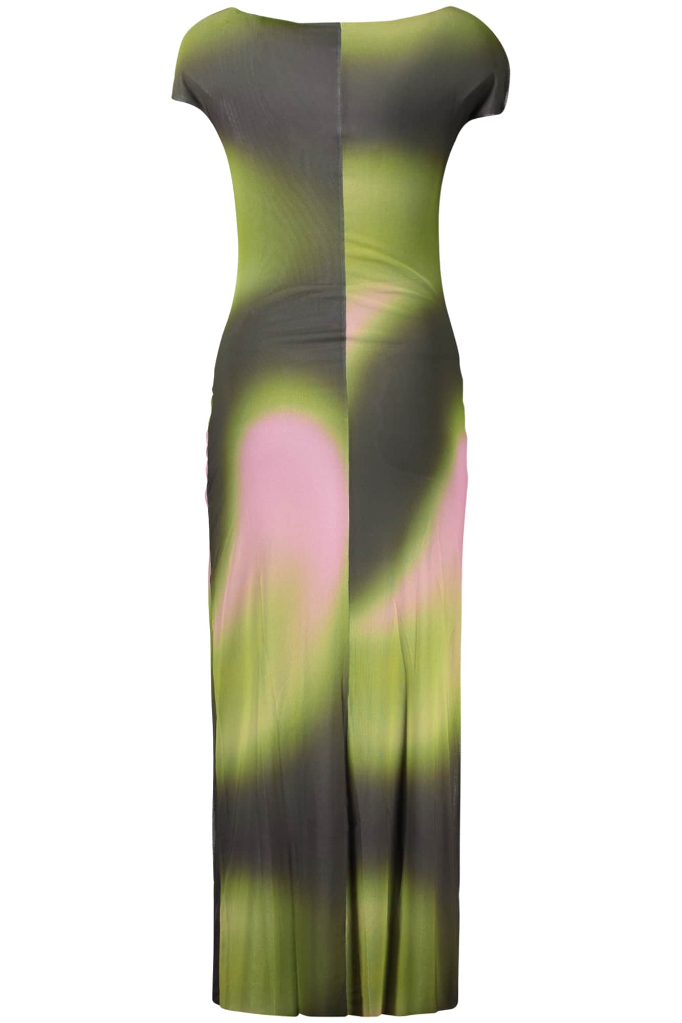 Desigual damen lang kleid grün