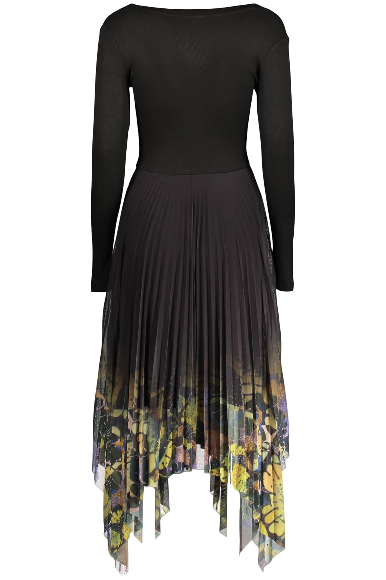 Desigual damen lang schwarz kleid