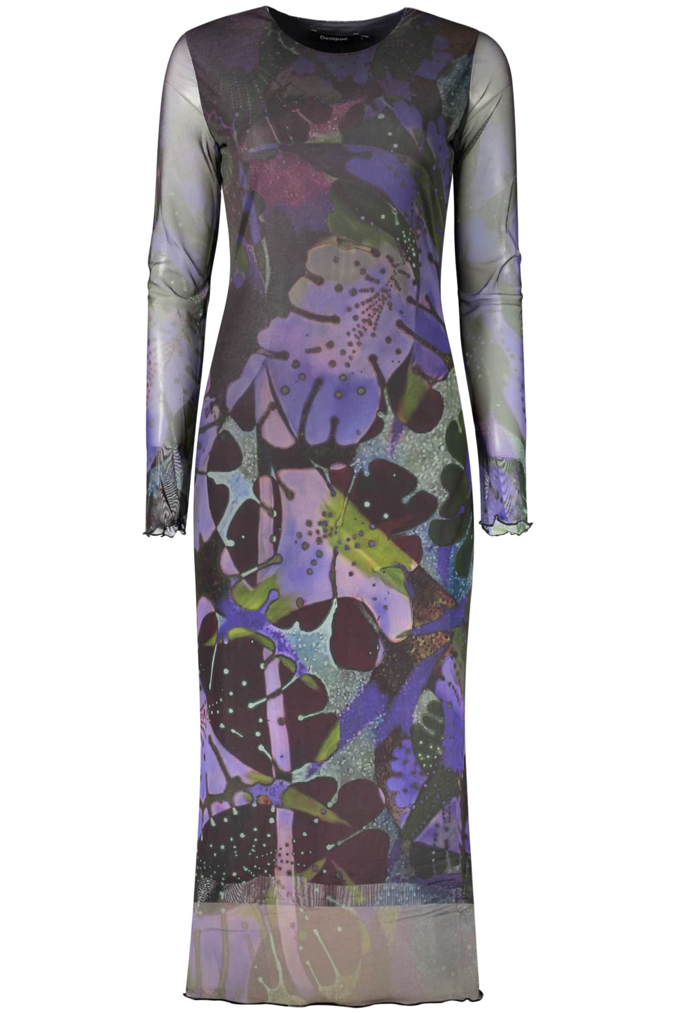 Desigual damen lang lila kleid