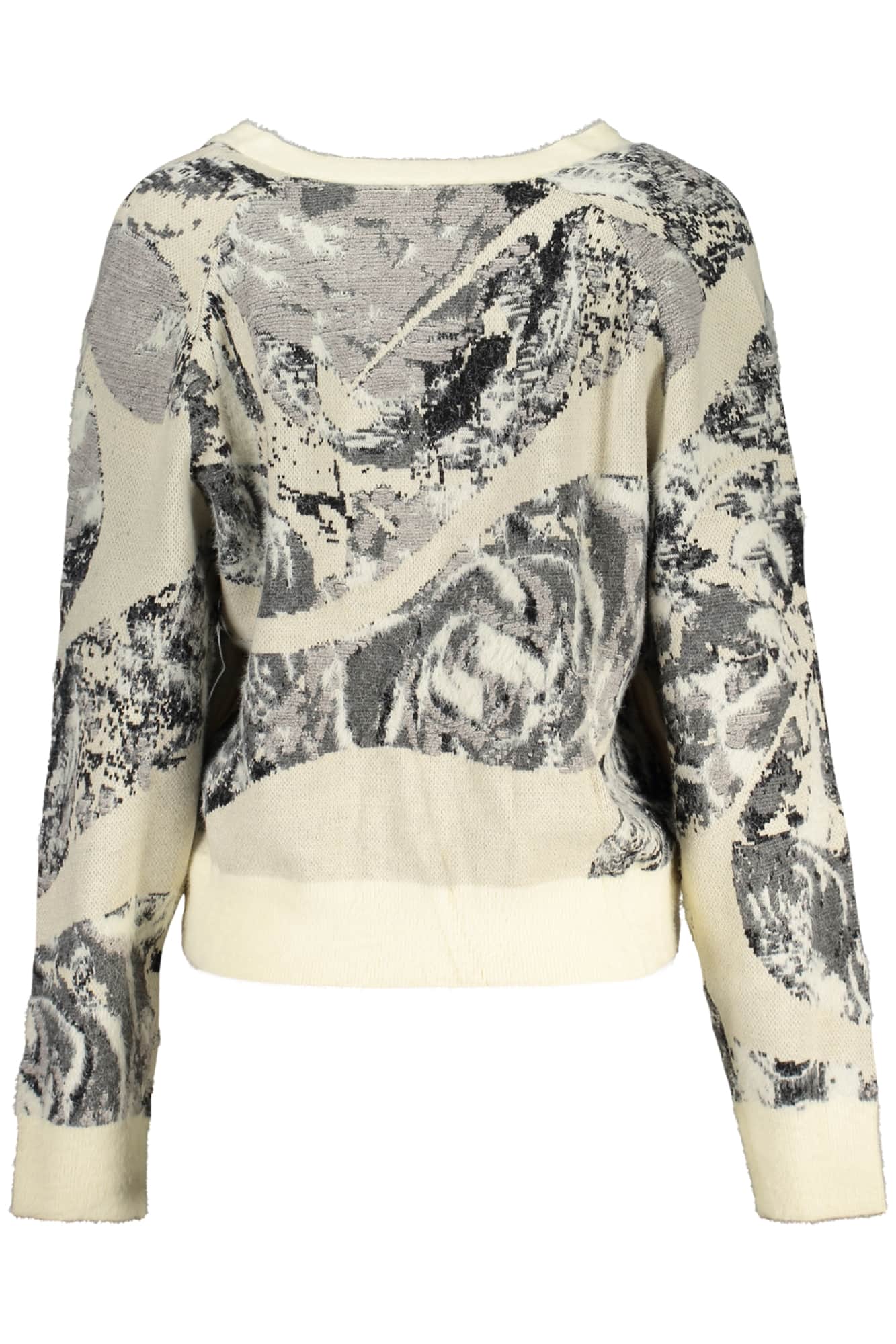Desigual damen weiss strickjacke