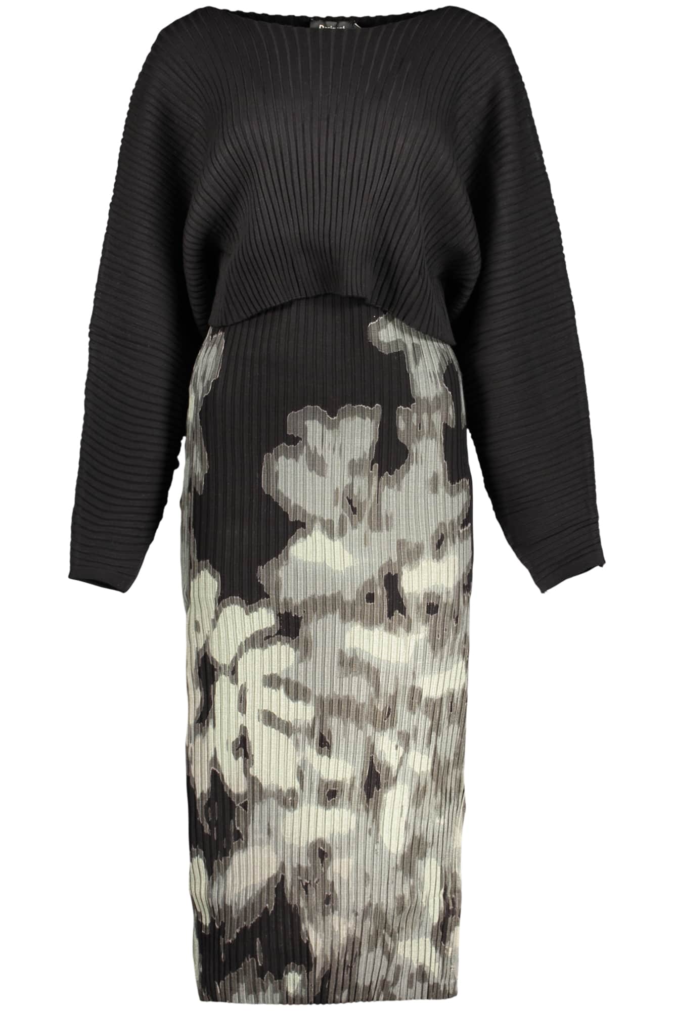 Desigual damen lang schwarz kleid