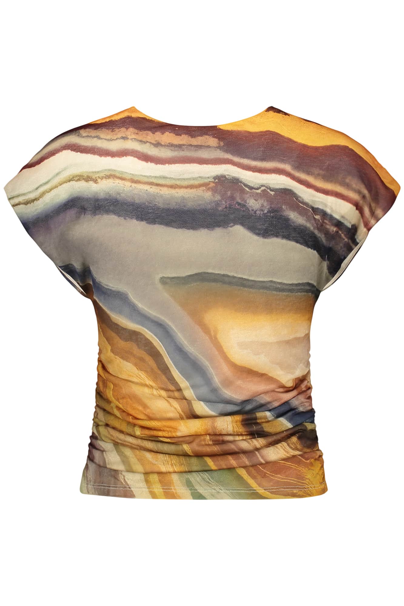 Desigual damen ärmellos t-shirt beige