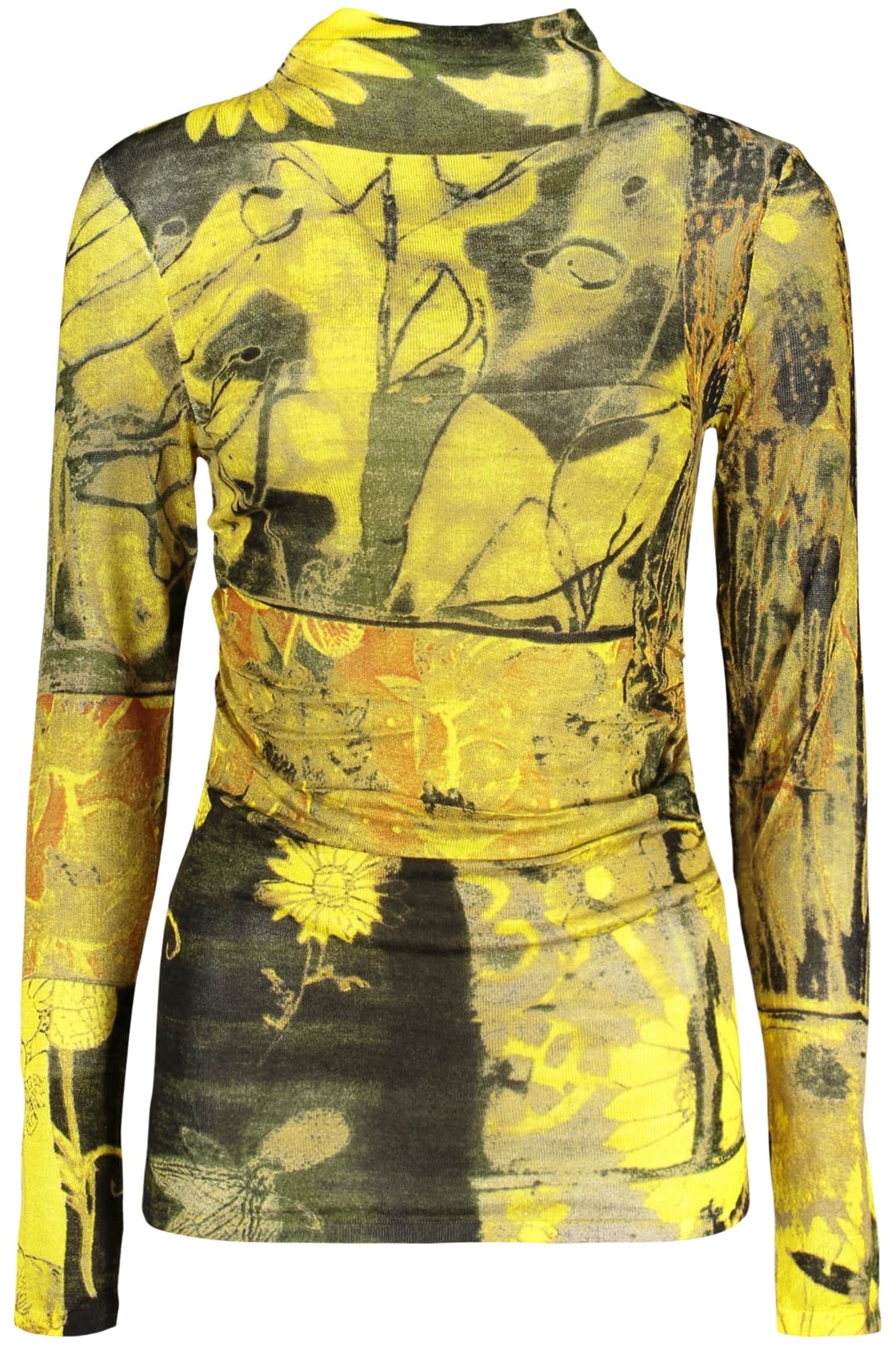 Desigual damen gelb pullover