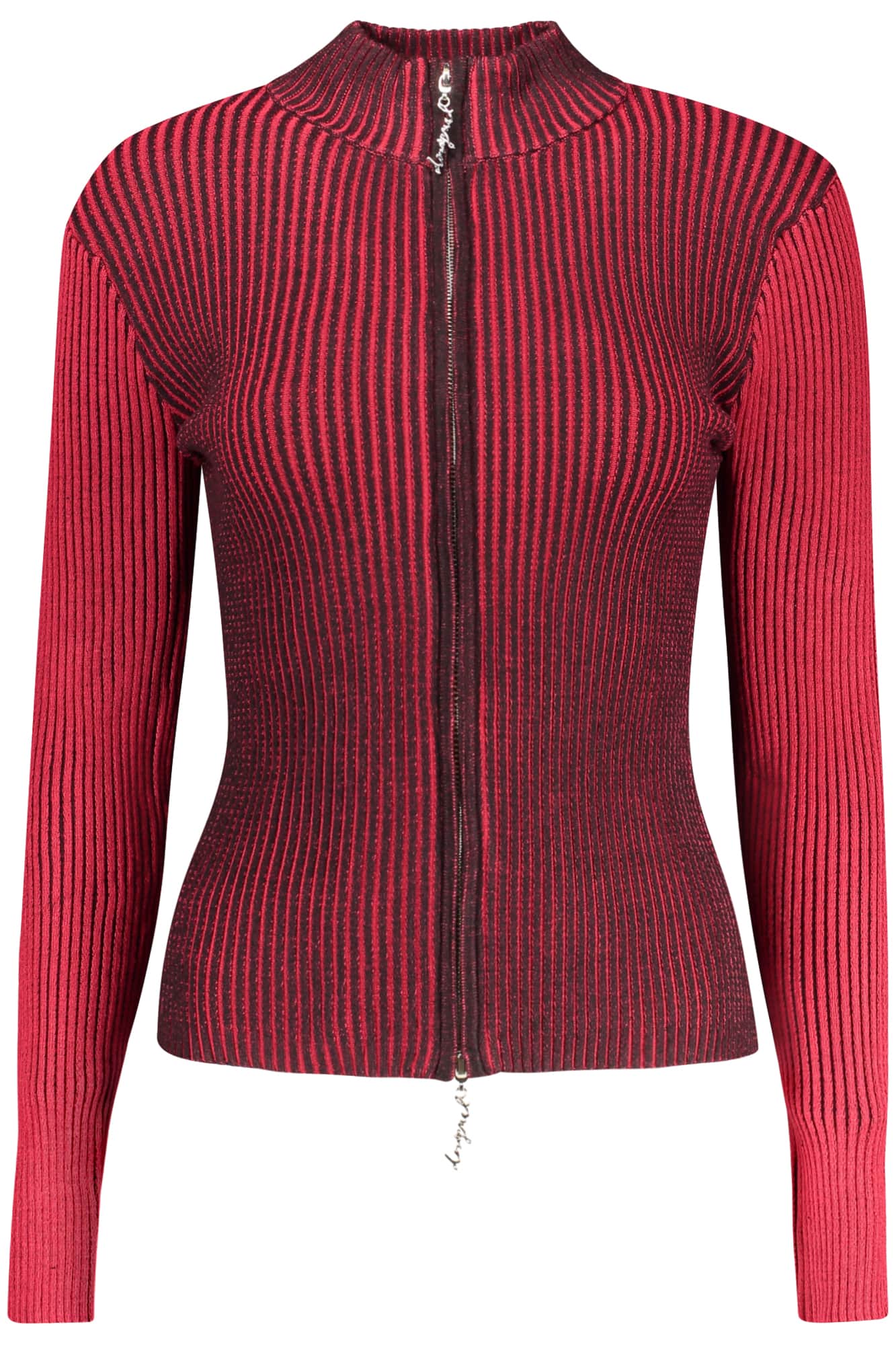 Desigual damen rot strickjacke