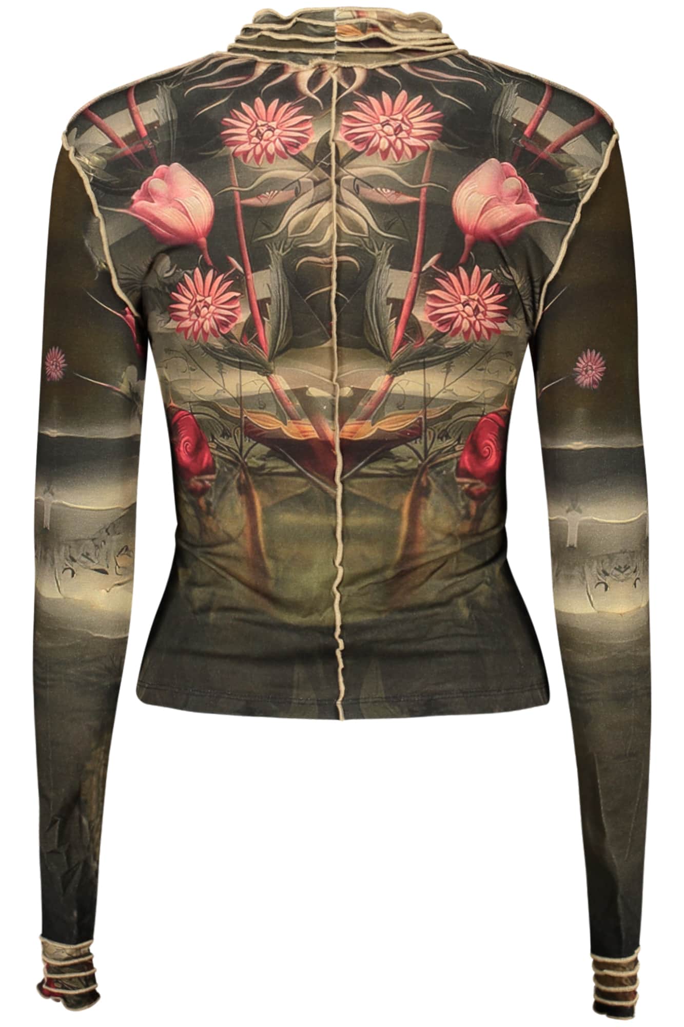 Desigual damen langarm t-shirt schwarz