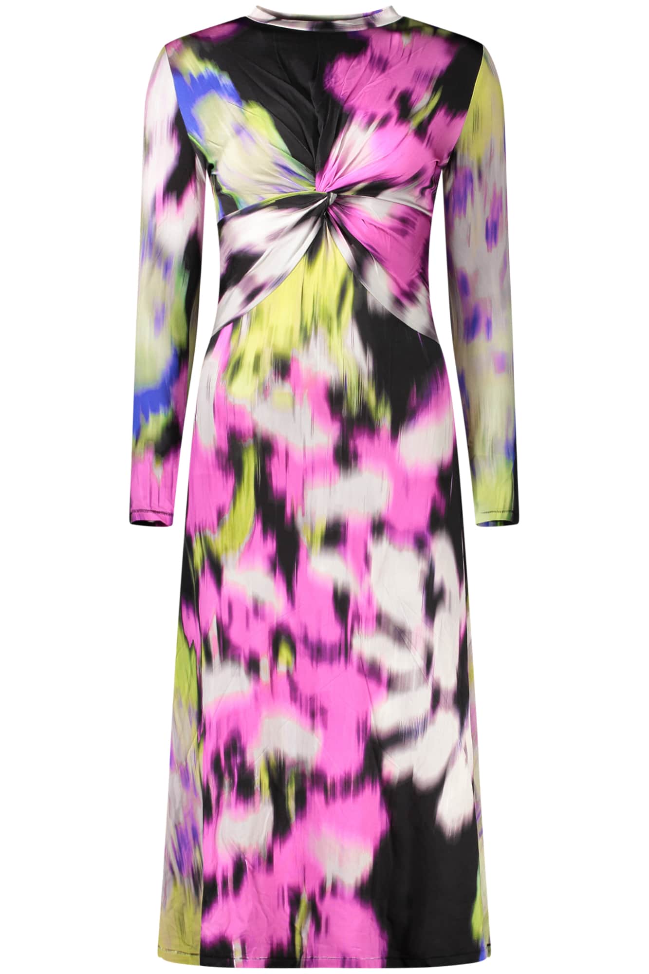 Desigual damen lang rosa kleid
