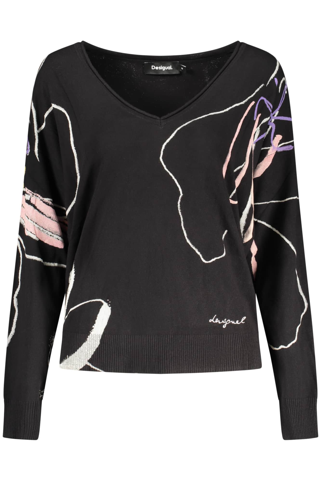Desigual damen schwarz pullover