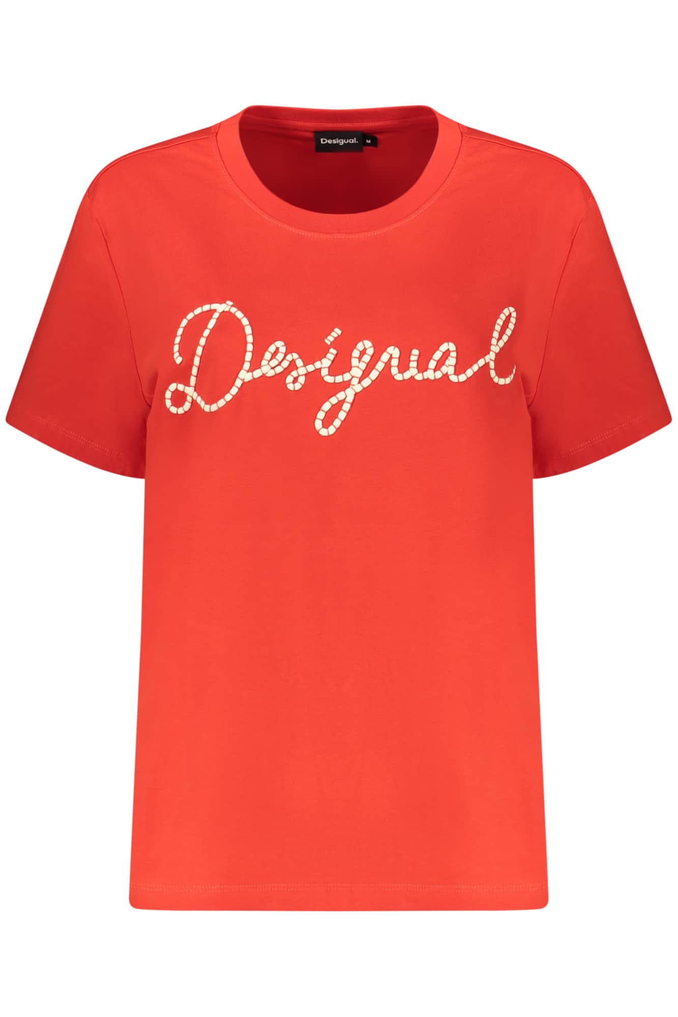 Desigual damen kurzarm t-shirt, rot
