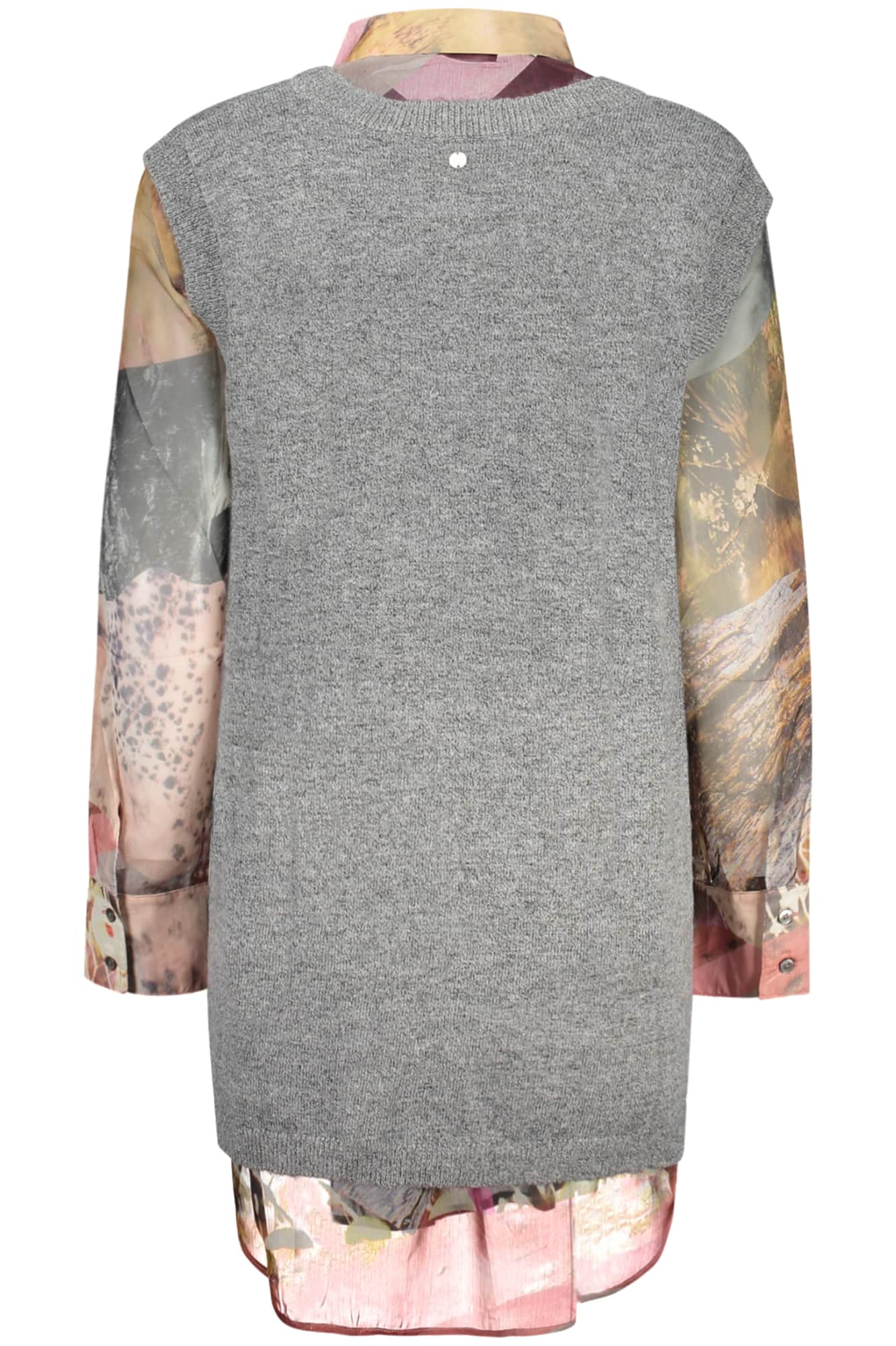 Desigual damen langarm shirt, grau