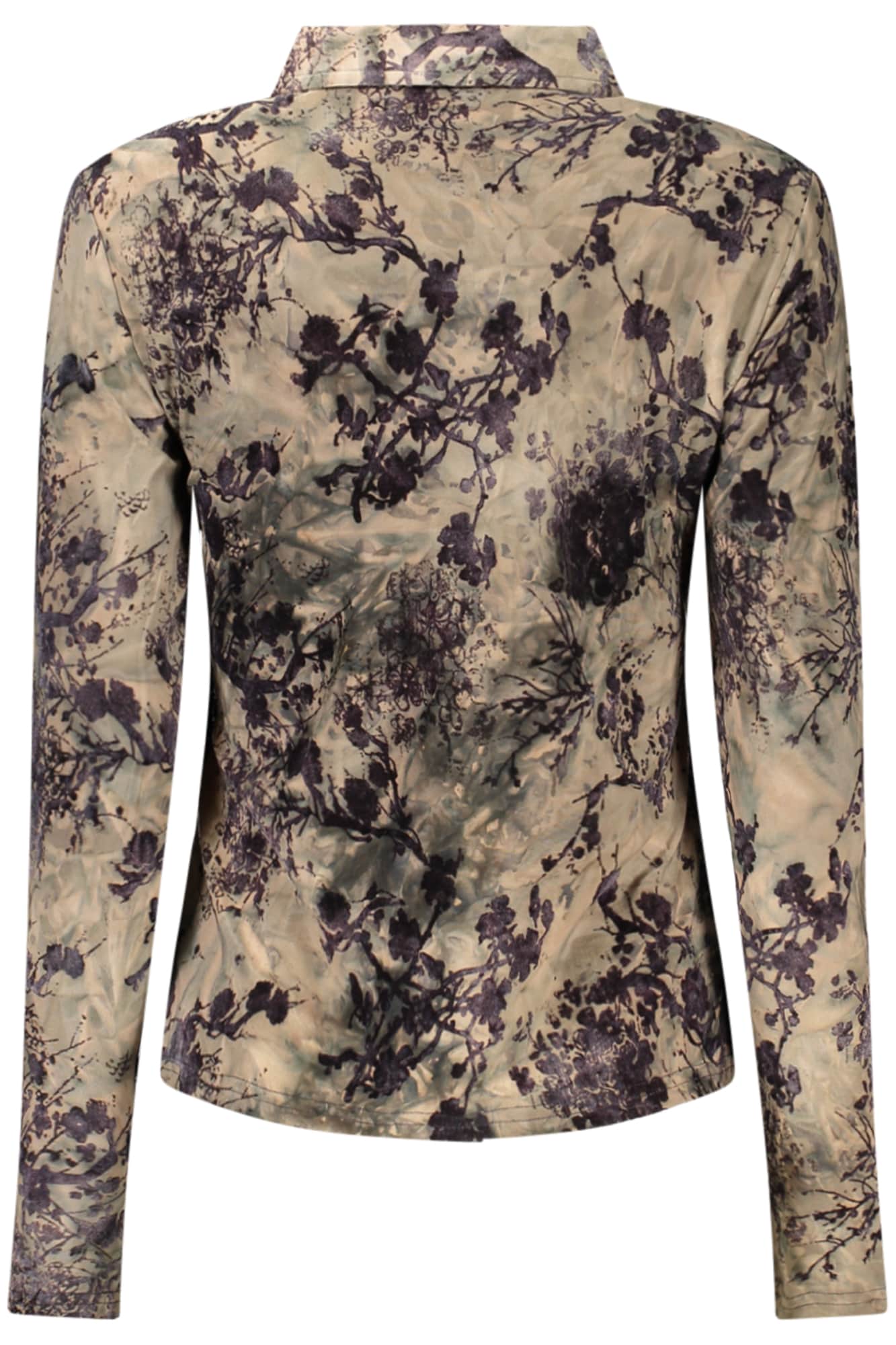 Desigual damen langarm shirt, braun