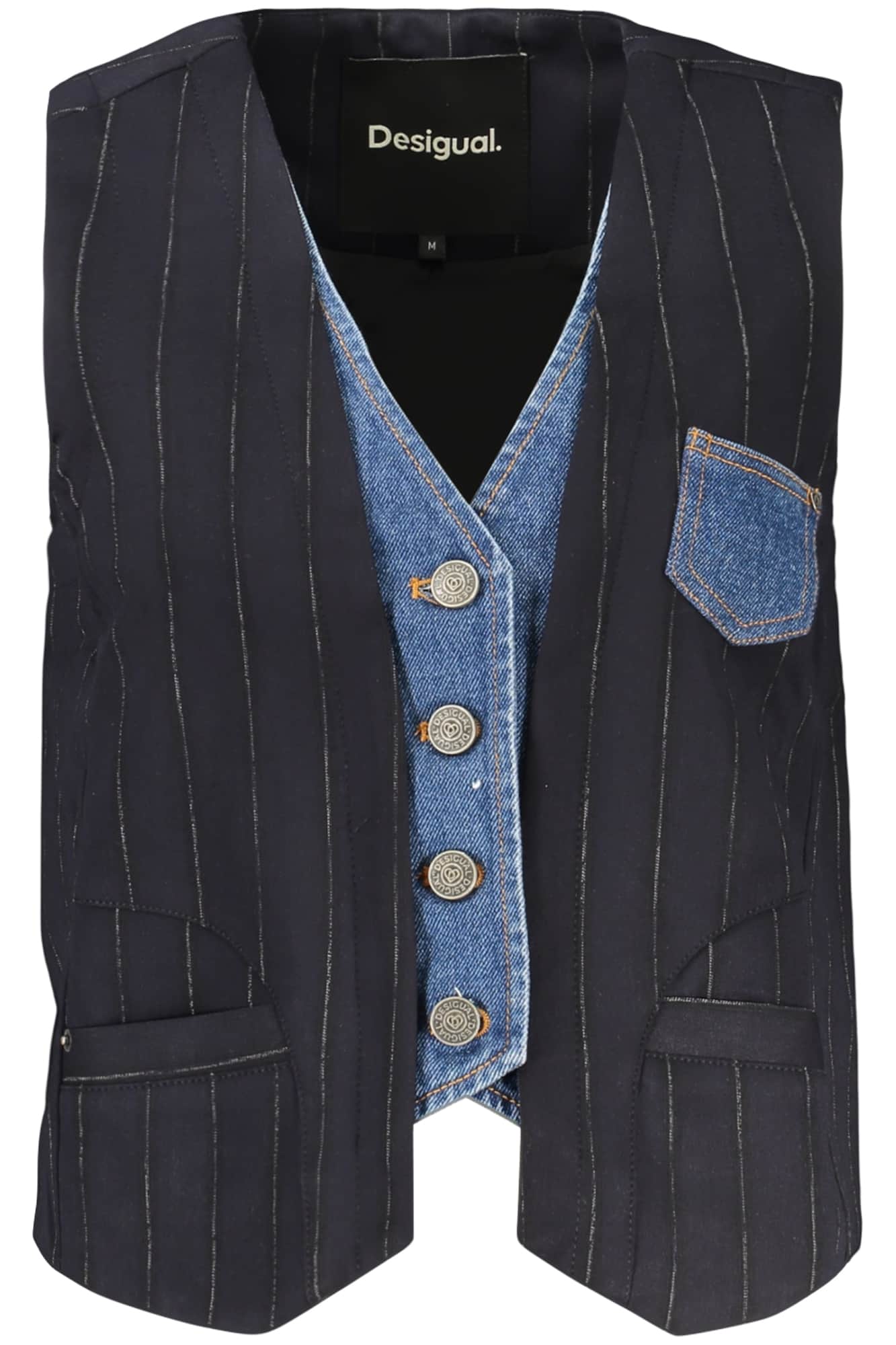 Desigual damen blau vest