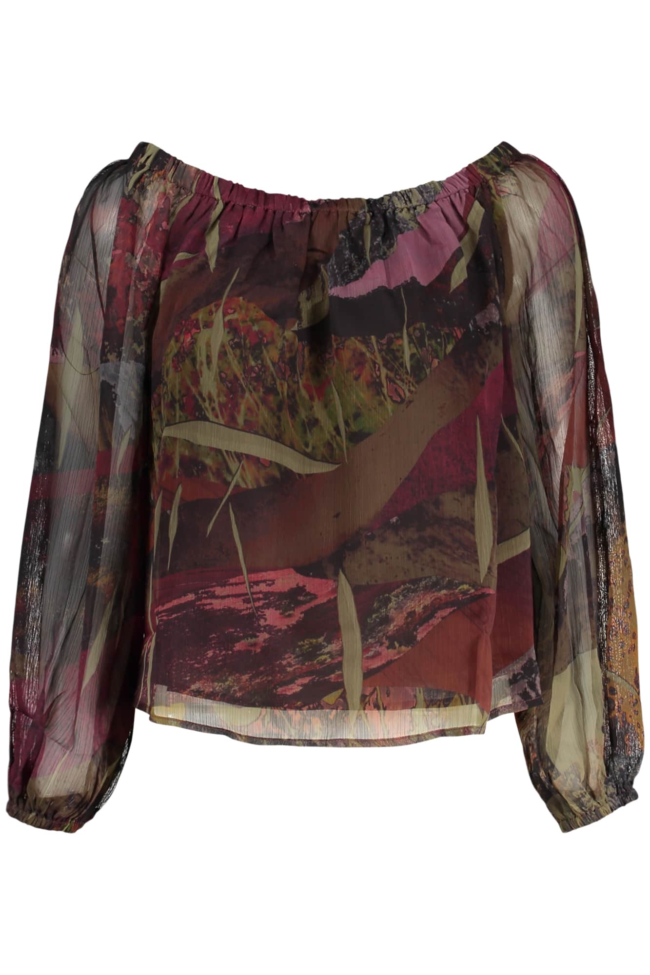 Desigual damen langarm shirt, grün