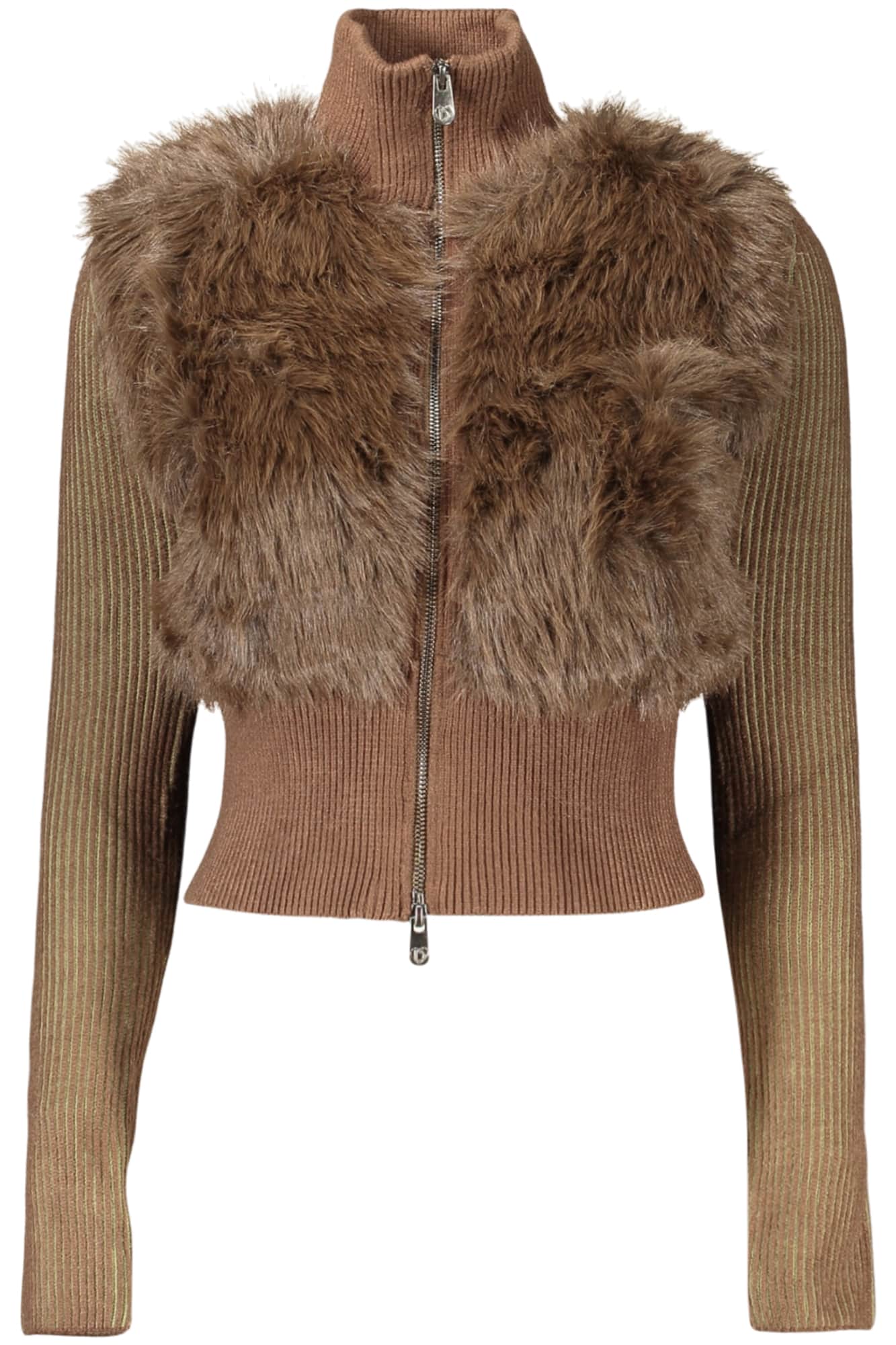 Desigual damen braun strickjacke