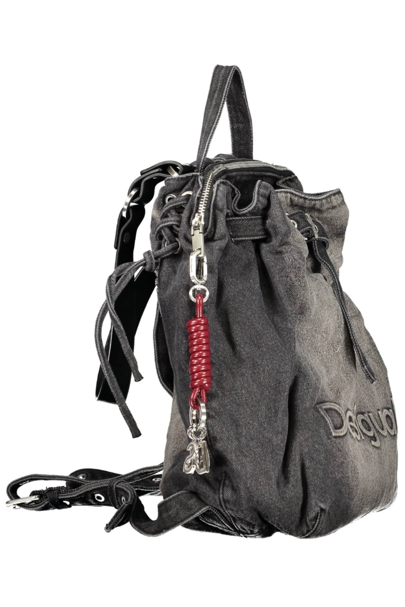 Desigual damen schwarz rucksack