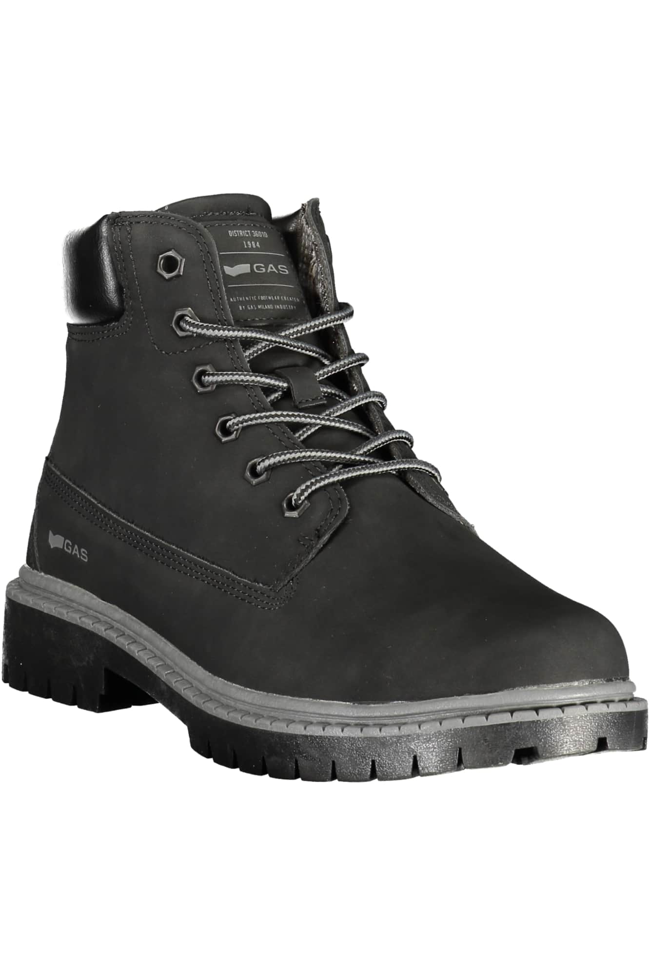 Gas schuhe herren schwarz stiefel