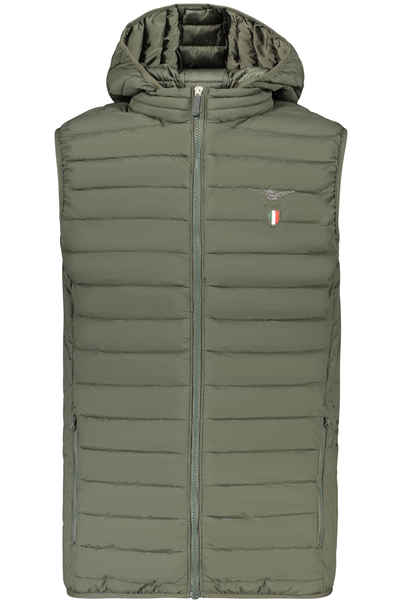 Military academy herren braun ärmellos jacke