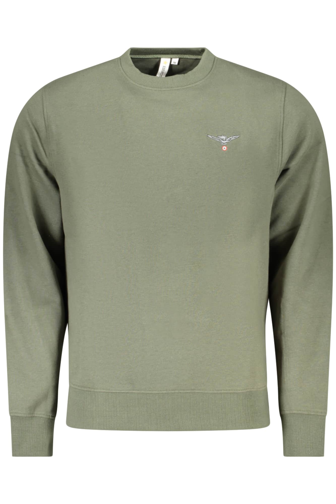 Military academy herren mit reissverschluss sweatshirt, grün