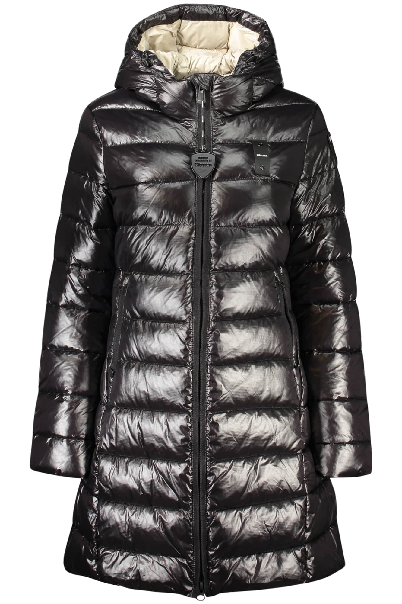 Blauer damen schwarz jacke