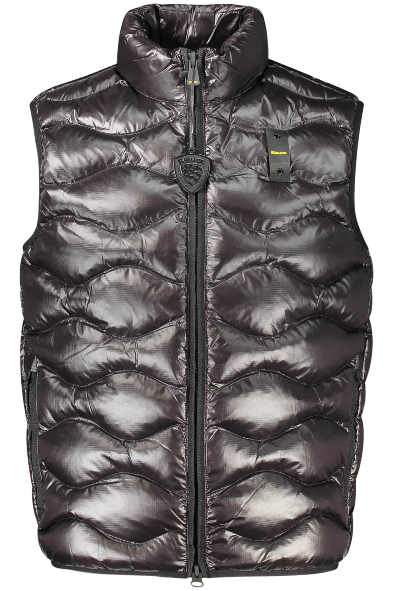 Blauer herren blau ärmellos jacke