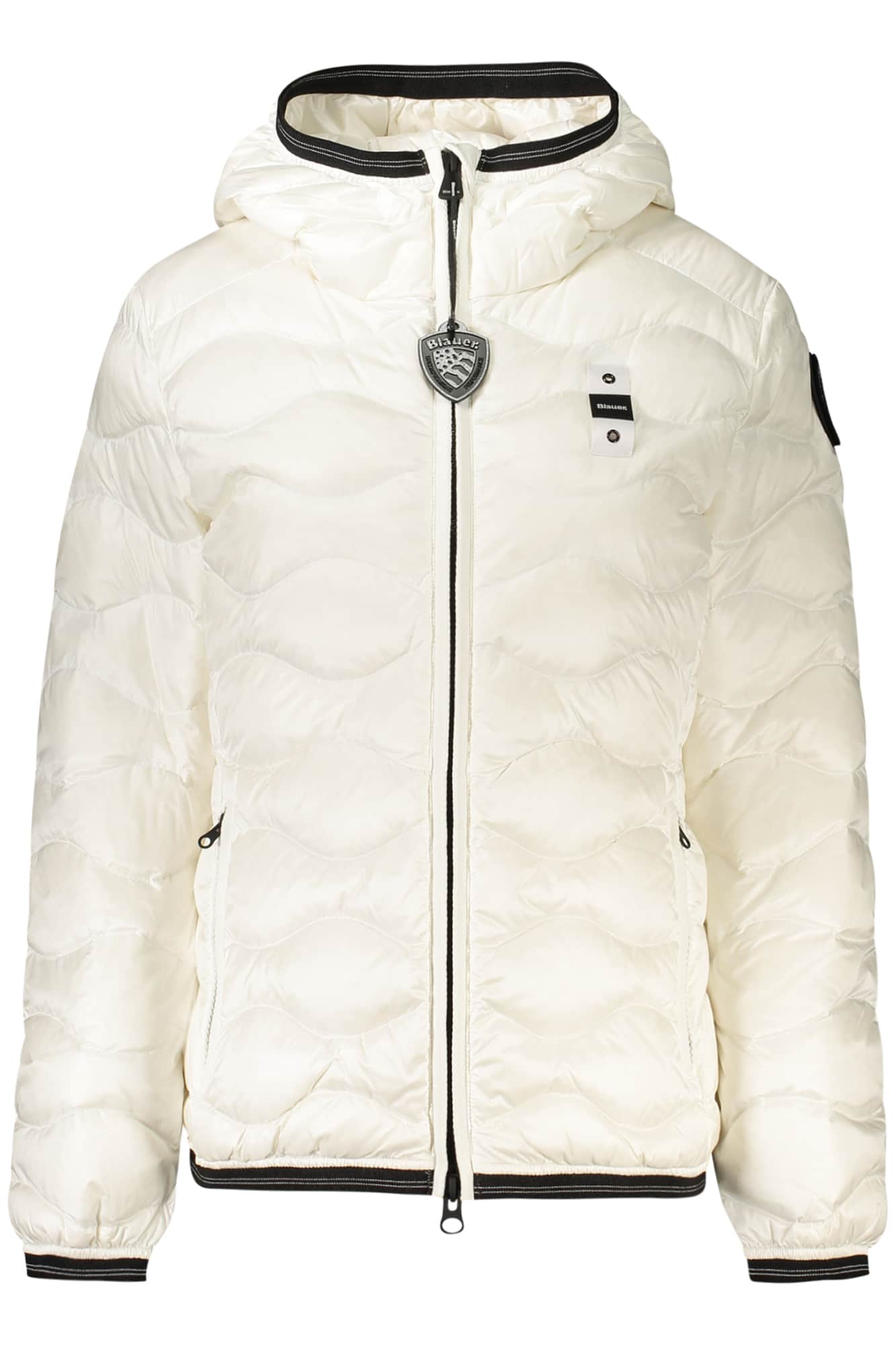 Blauer damen weiss jacke