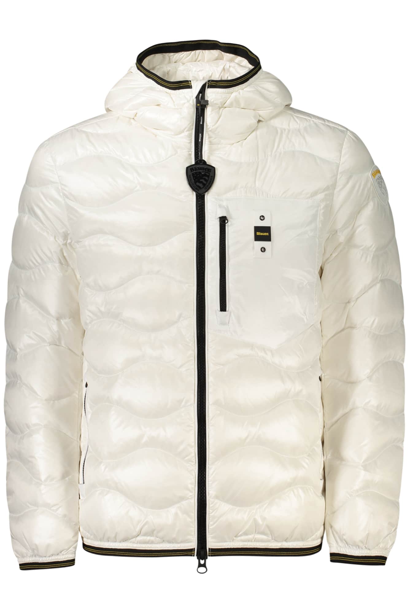 Blauer herren weiss jacke