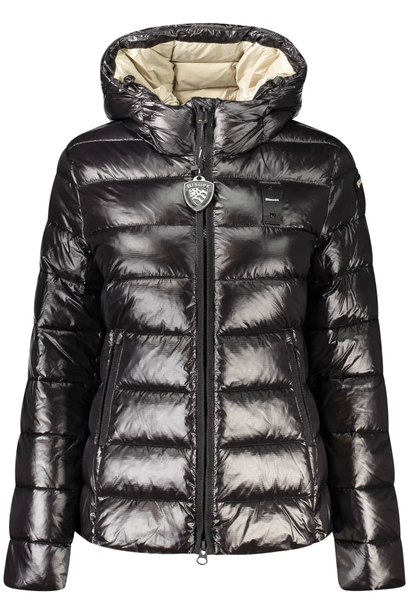 Blauer damen schwarz jacke