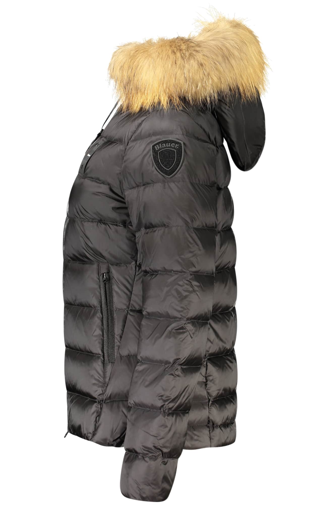 Blauer damen schwarz jacke