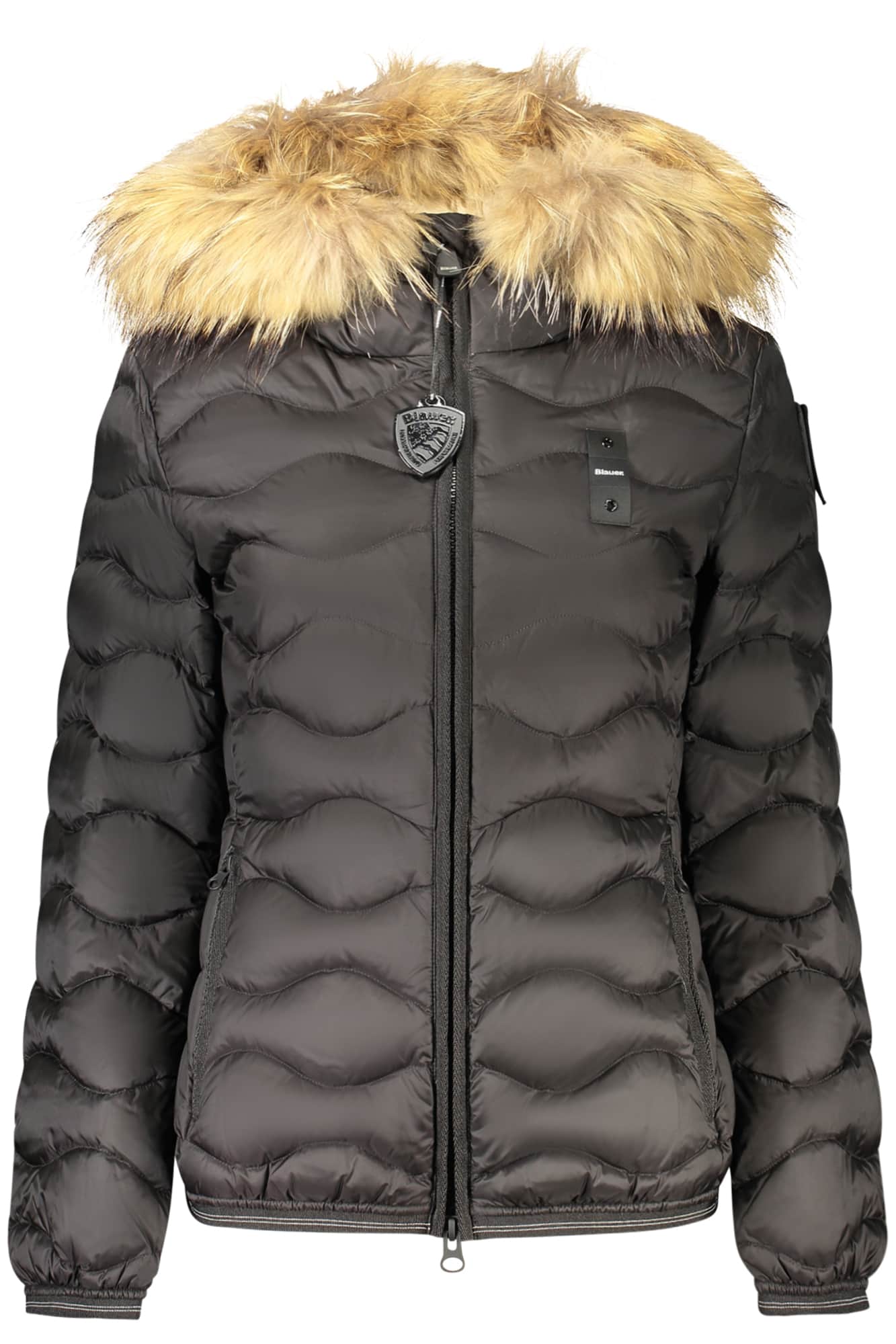 Blauer damen schwarz jacke