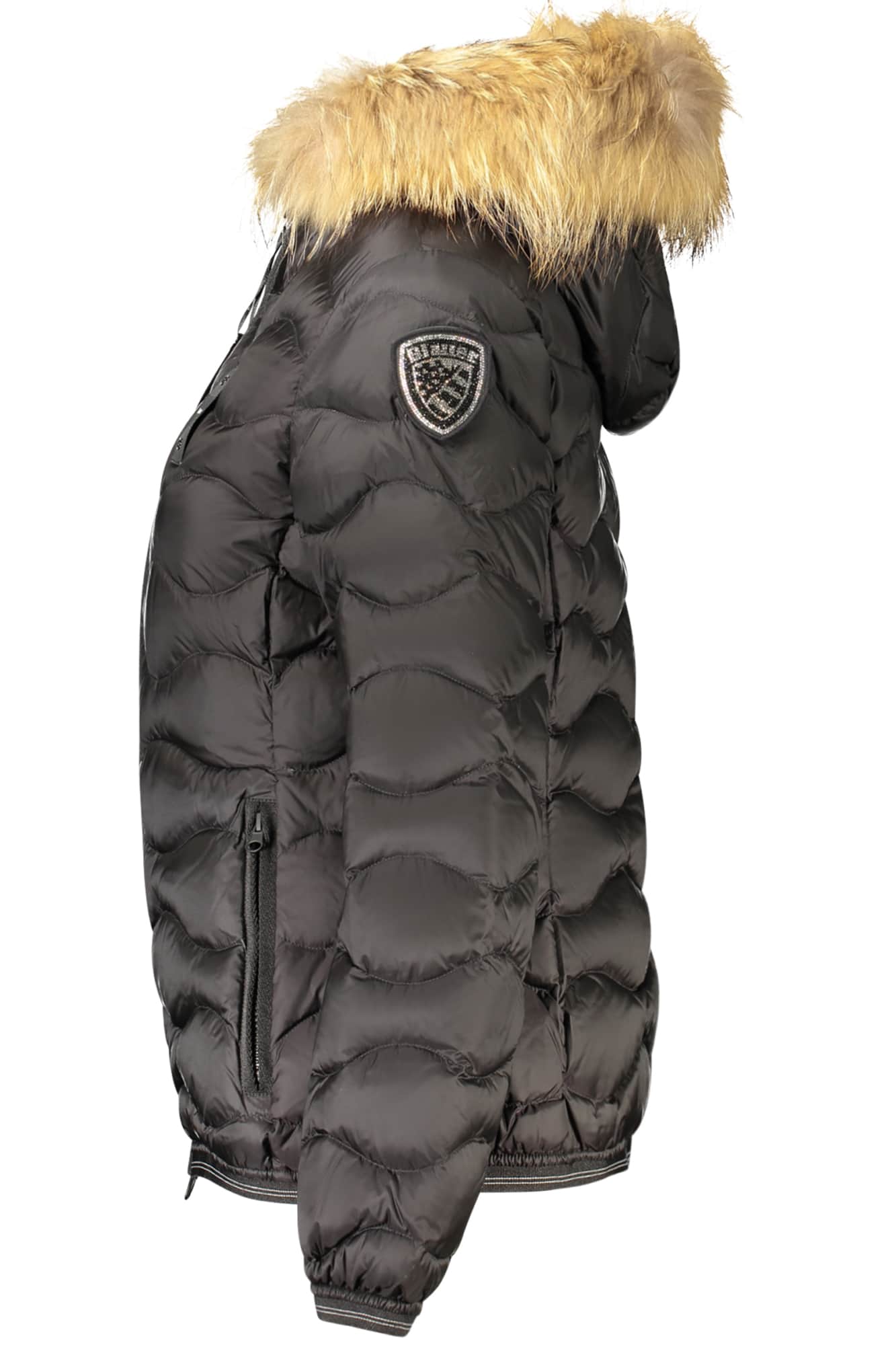 Blauer damen schwarz jacke