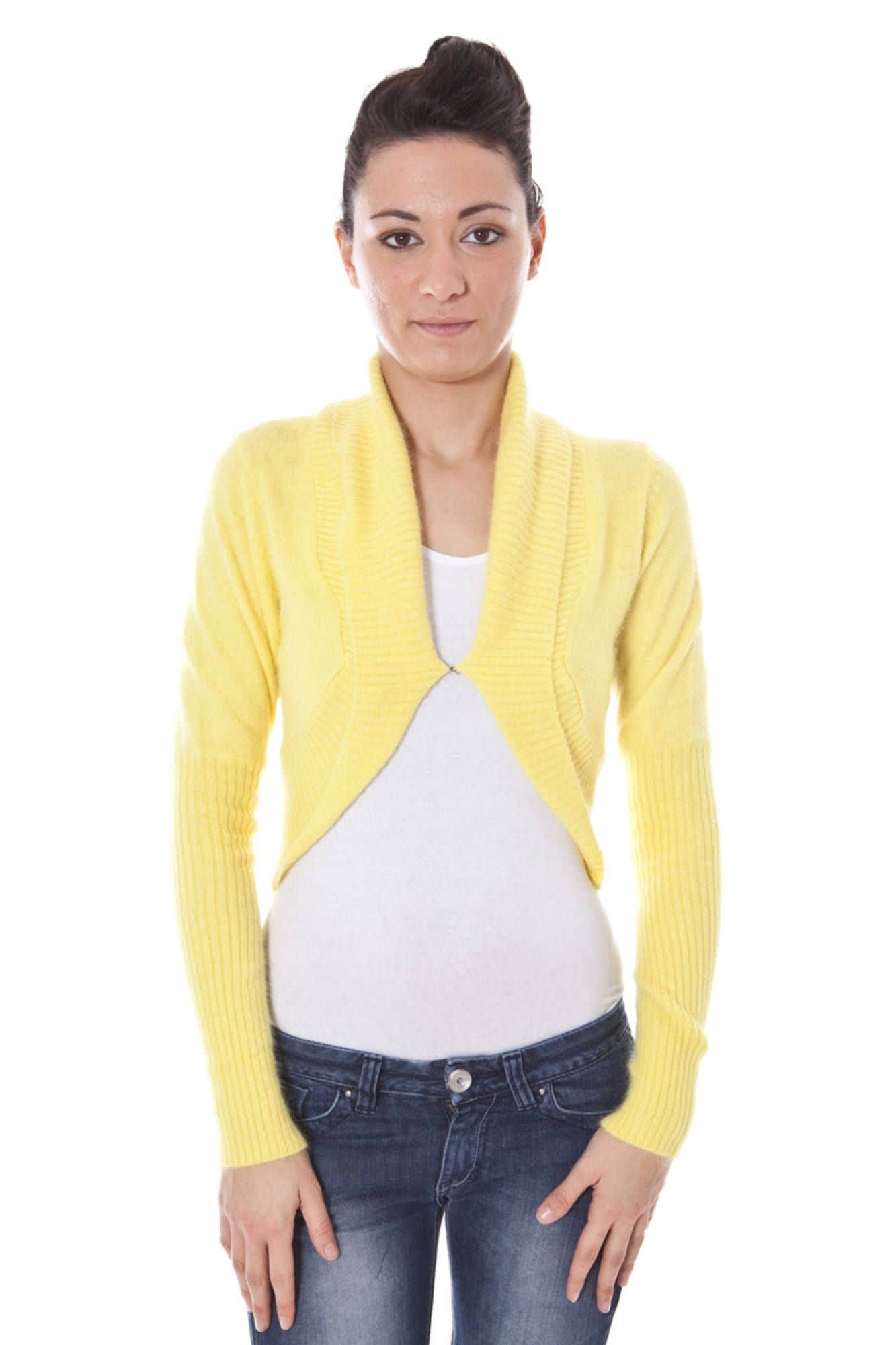 DATCH BOLERO LANGARM DAMEN GELB