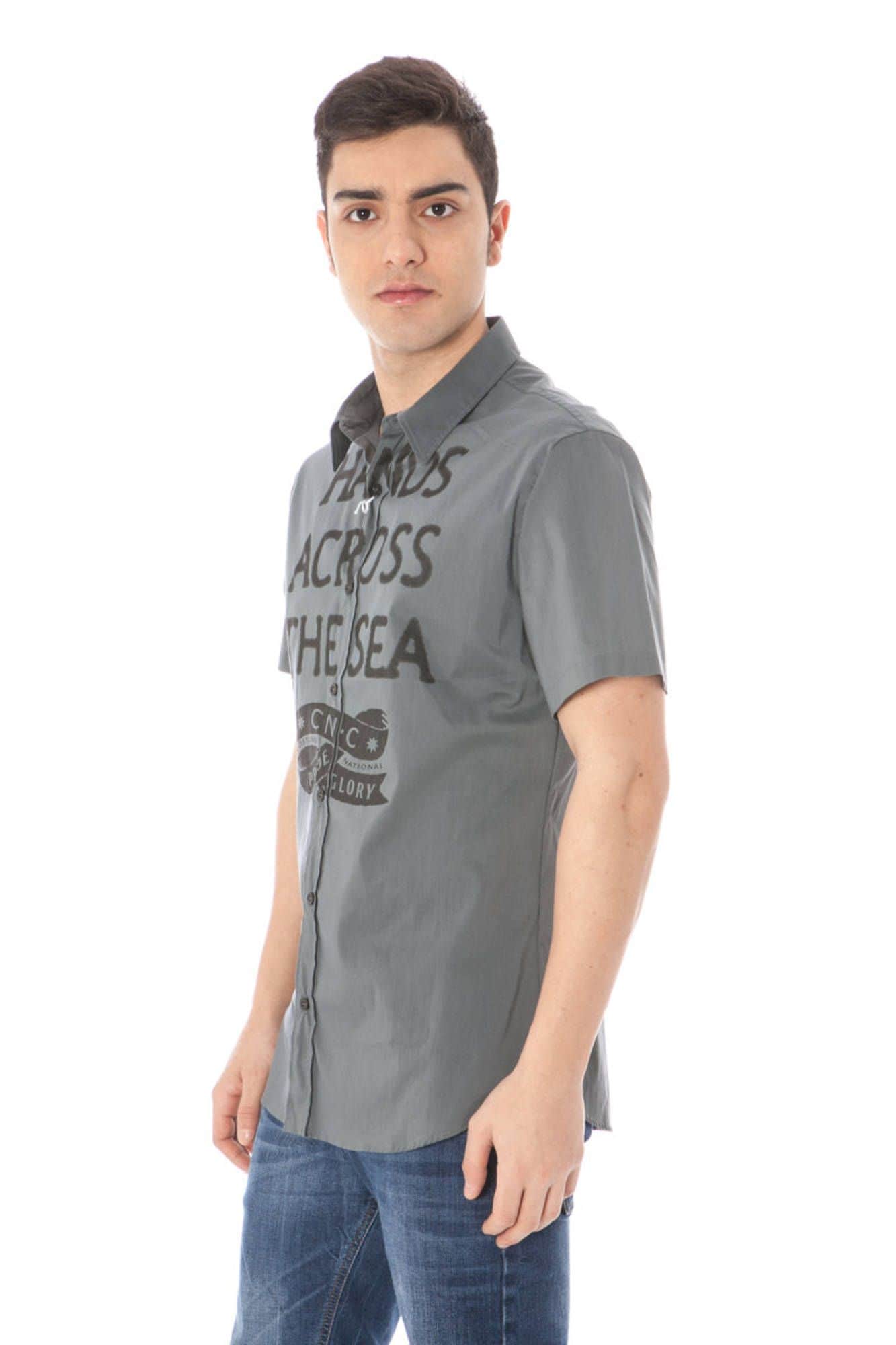 BADEMODE NATIONAL KURZARM SHIRT FÜR HERREN GRAU