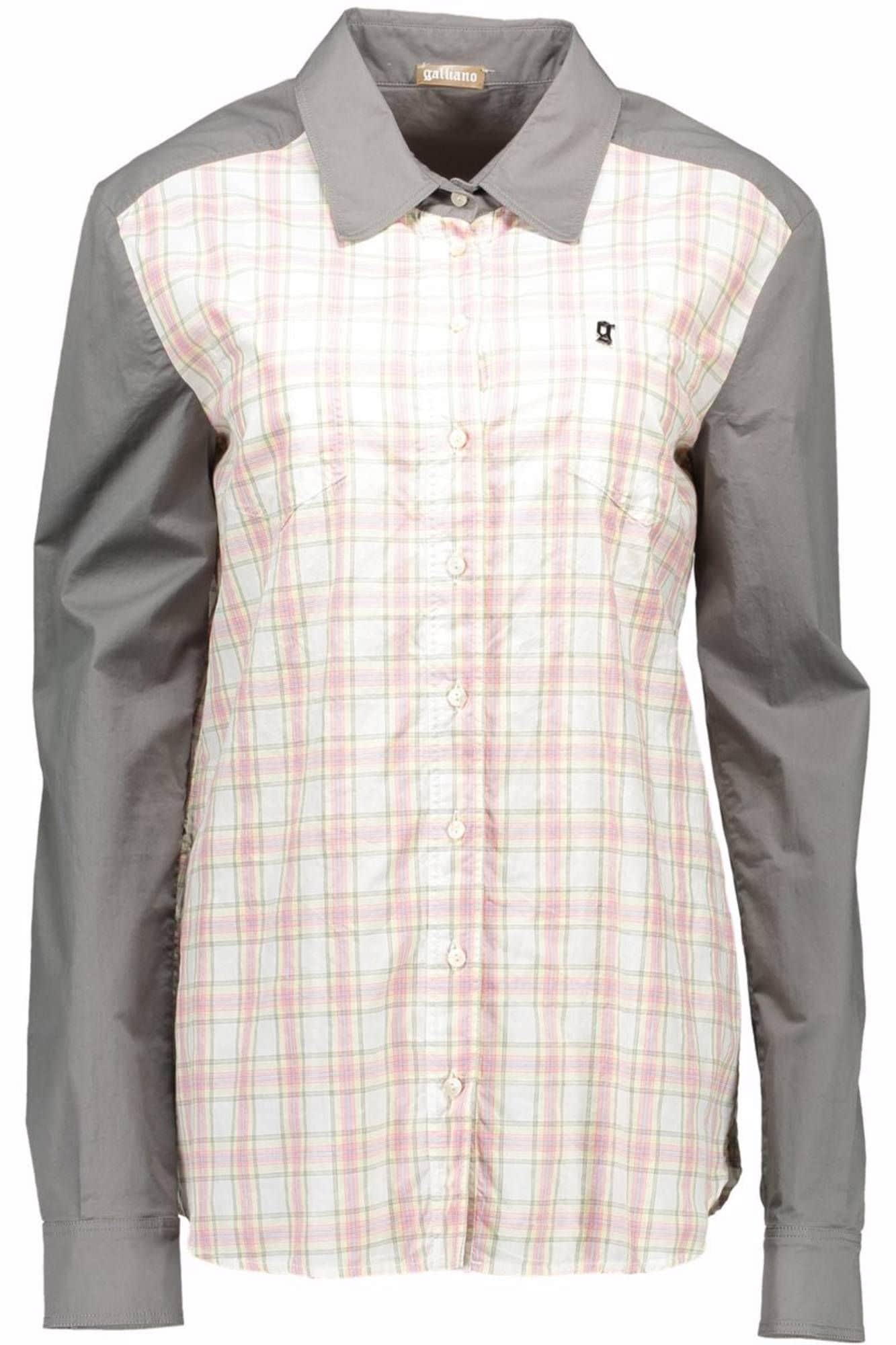 JOHN GALLIANO DAMEN LANGARM SHIRT GRAU