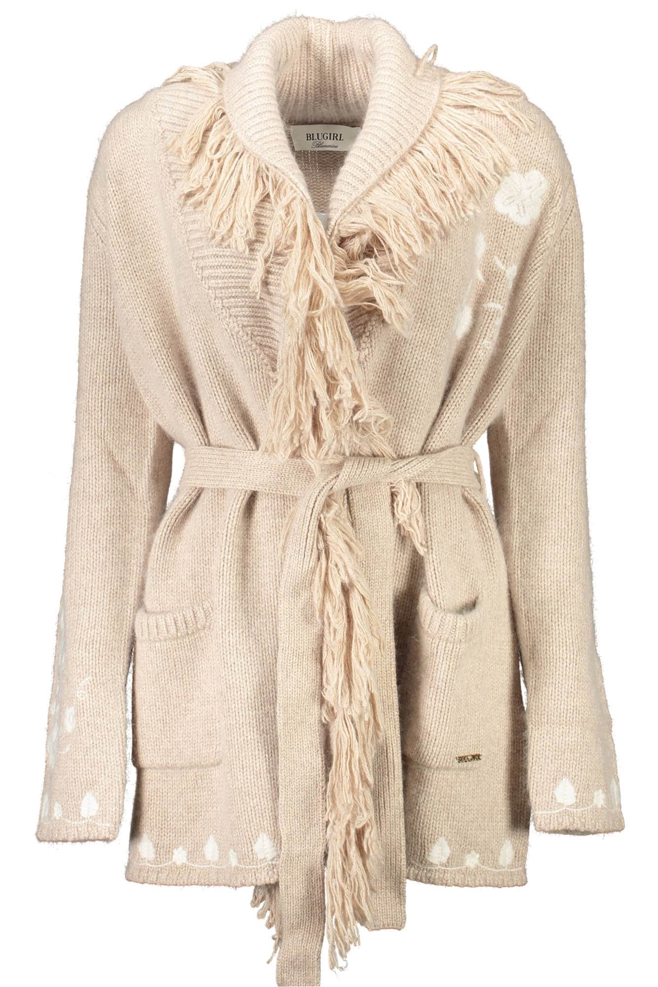 BLUGIRL BEIGE DAMEN STRICKJACKE