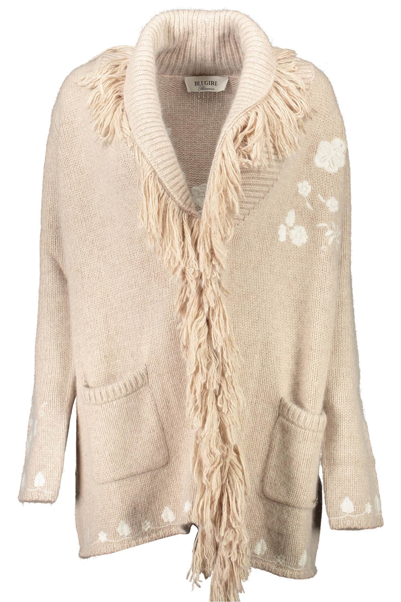 BLUGIRL BEIGE DAMEN STRICKJACKE