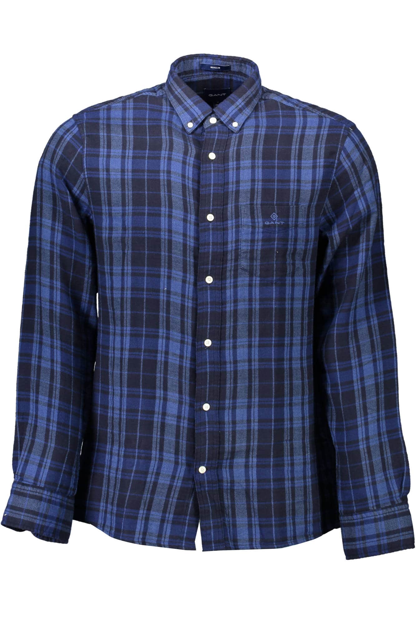 GANT HERREN BLAU LANGARM SHIRT