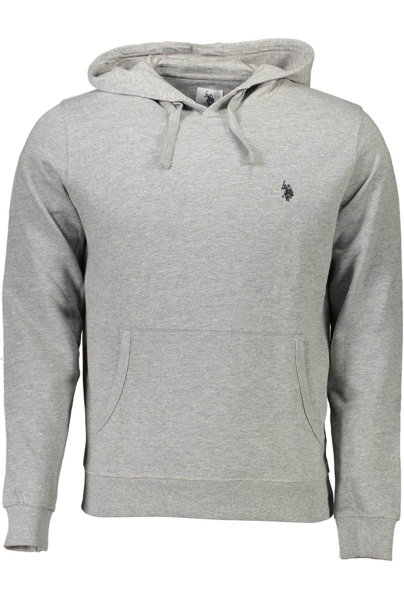 US POLO ASSN. HERREN GRAU MIT REISSVERSCHLUSS SWEATSHIRT