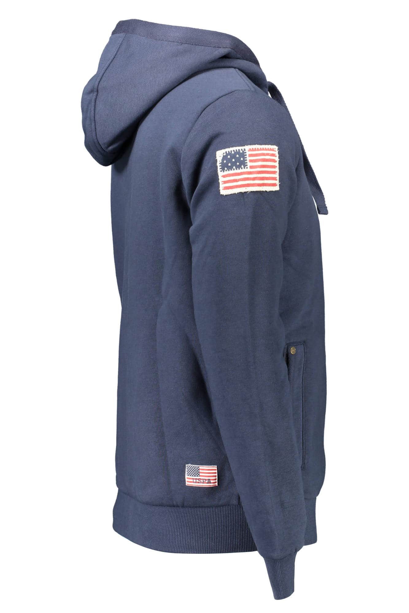 US POLO ASSN. HERREN BLAU MIT REISSVERSCHLUSS SWEATSHIRT