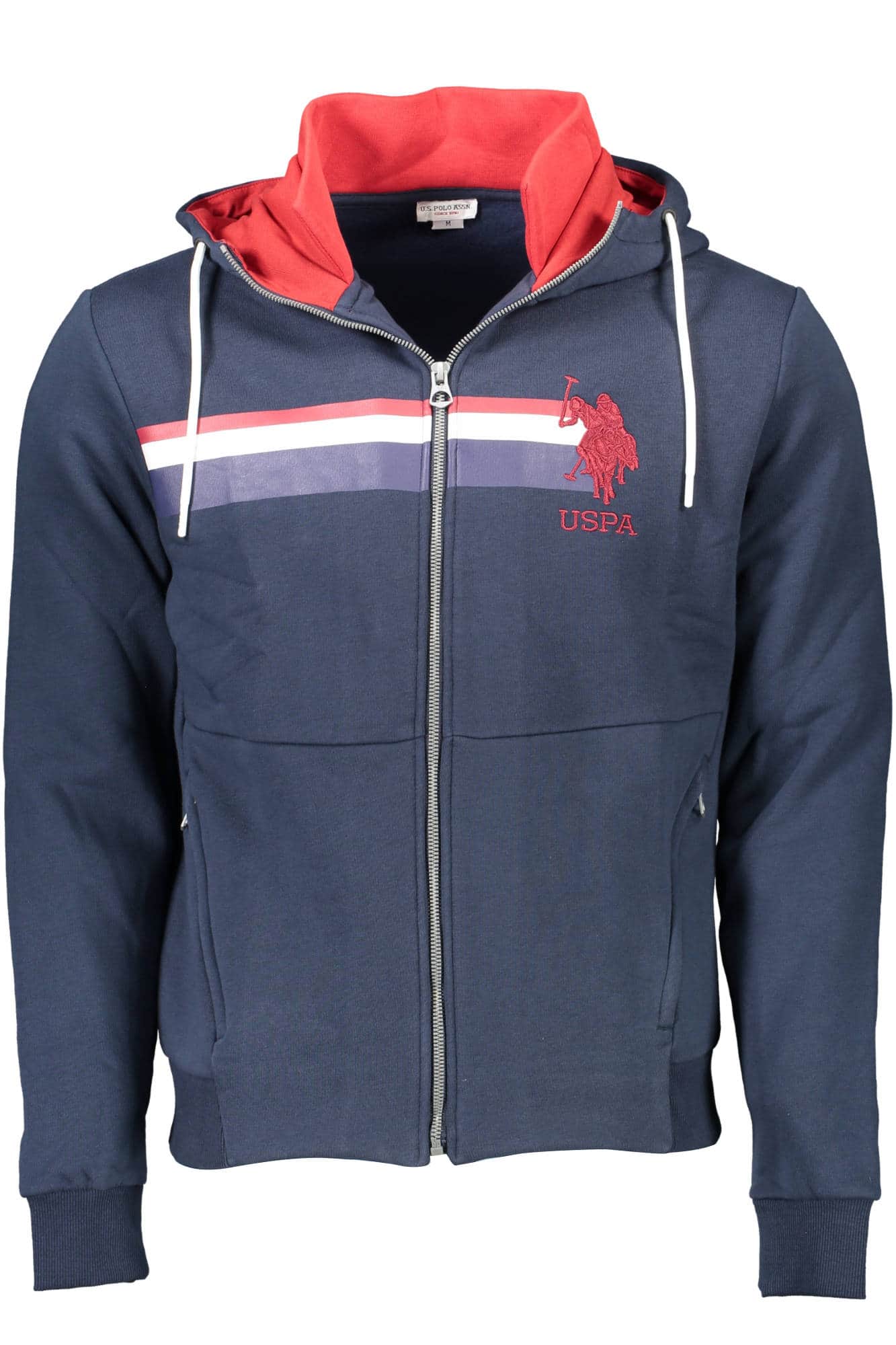 US POLO ASSN. HERREN BLAU MIT REISSVERSCHLUSS SWEATSHIRT