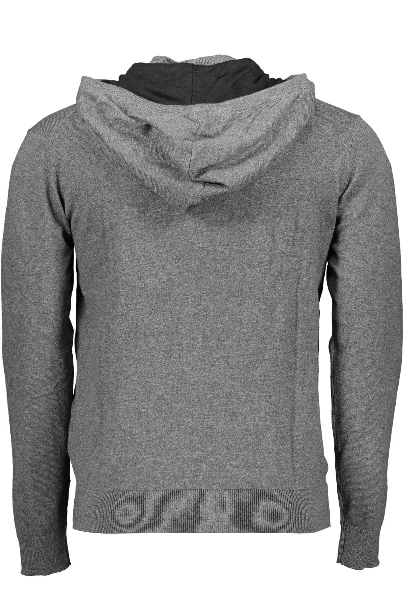 US POLO ASSN. HERREN GRAU STRICKJACKE