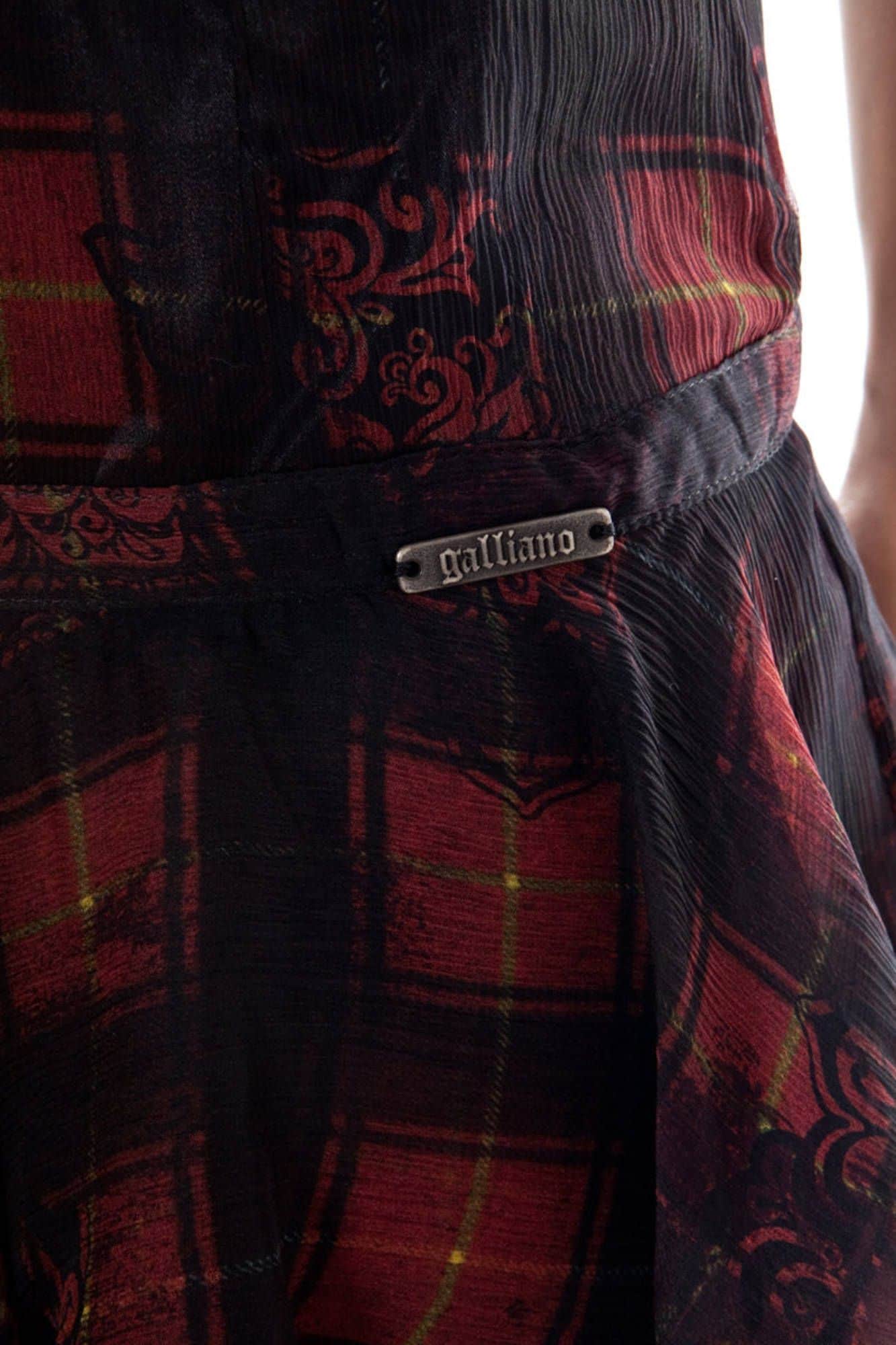 JOHN GALLIANO DAMEN KURZ ROCK SCHWARZ