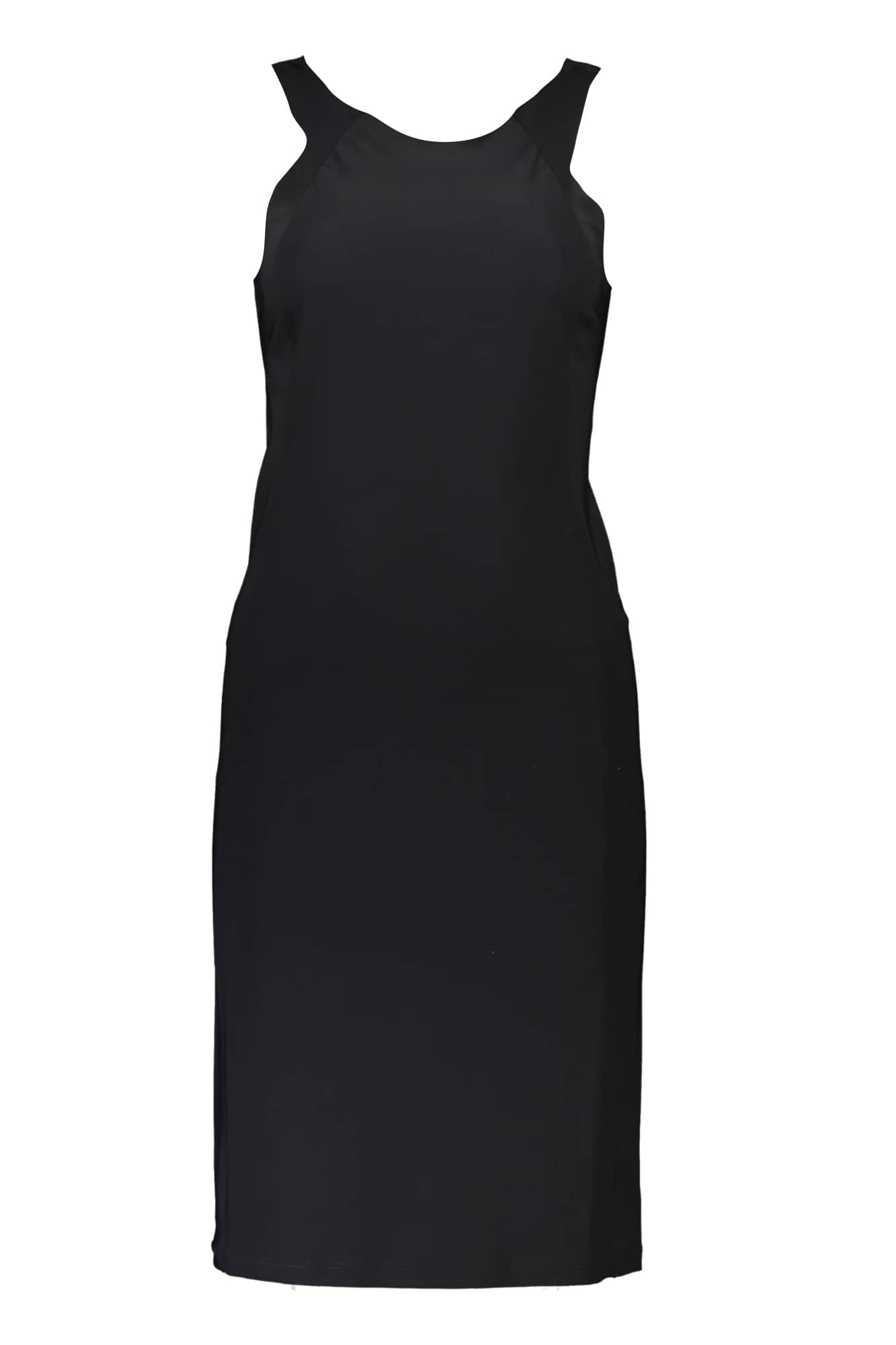PATRIZIA PEPE DAMEN LANG KLEID SCHWARZ