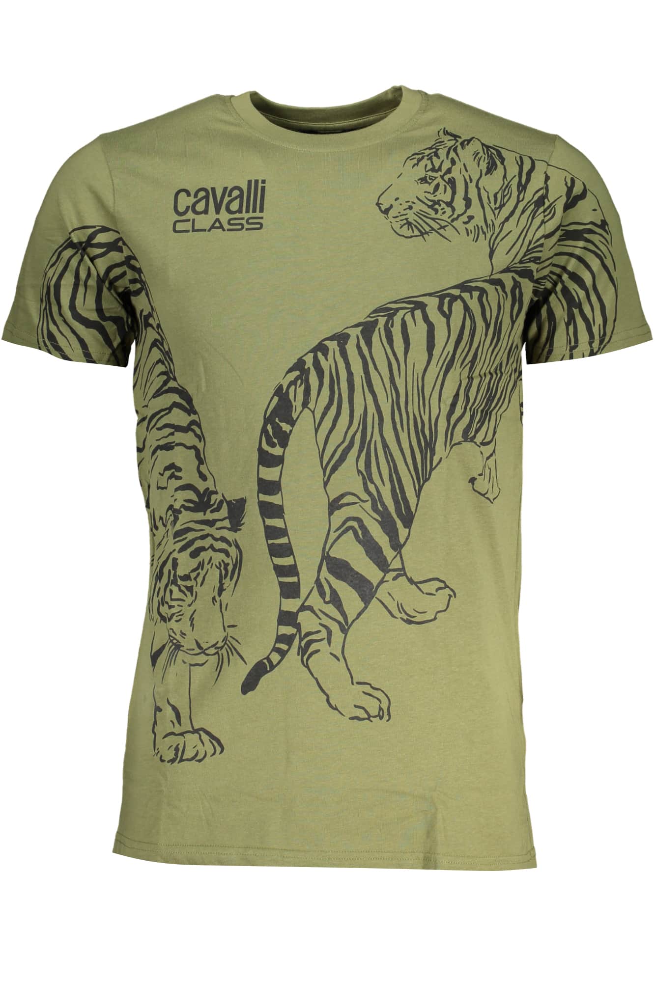 CAVALLI CLASS GRÜN HERREN KURZARM T-SHIRT