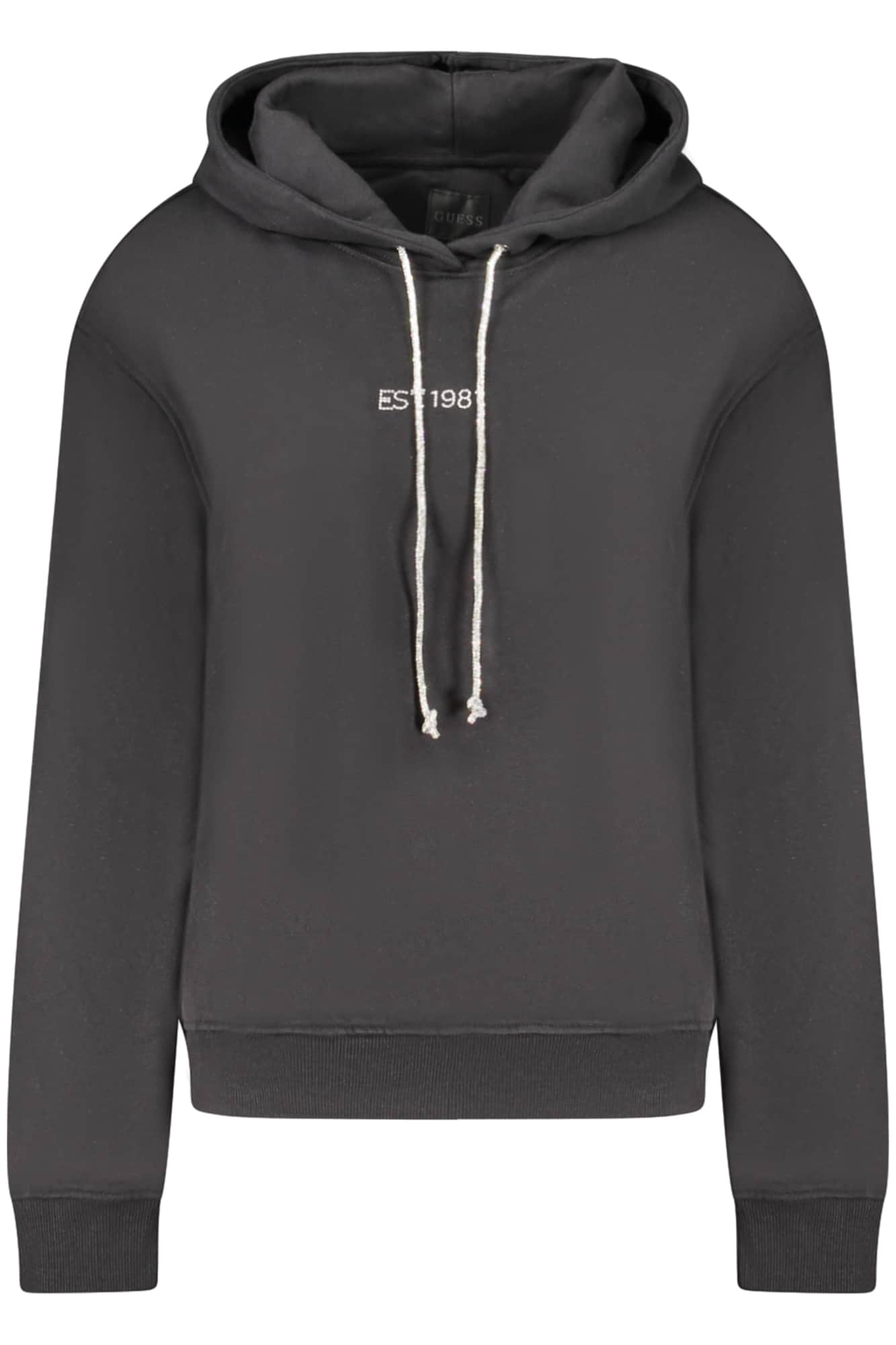 GUESS JEANS SWEATSHIRT OHNE REISSVERSCHLUSS DAMEN SCHWARZ