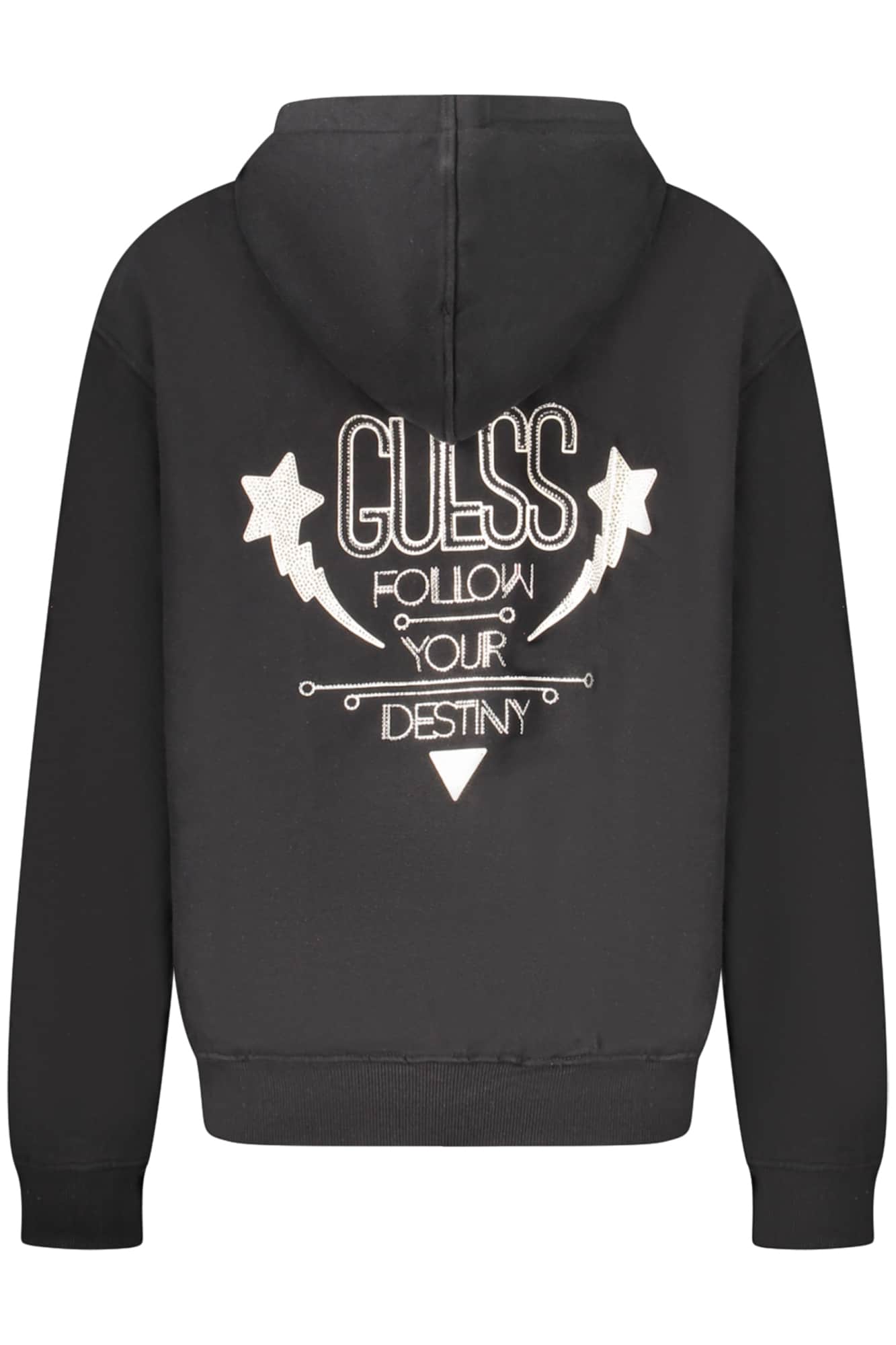 GUESS JEANS SWEATSHIRT OHNE REISSVERSCHLUSS DAMEN SCHWARZ