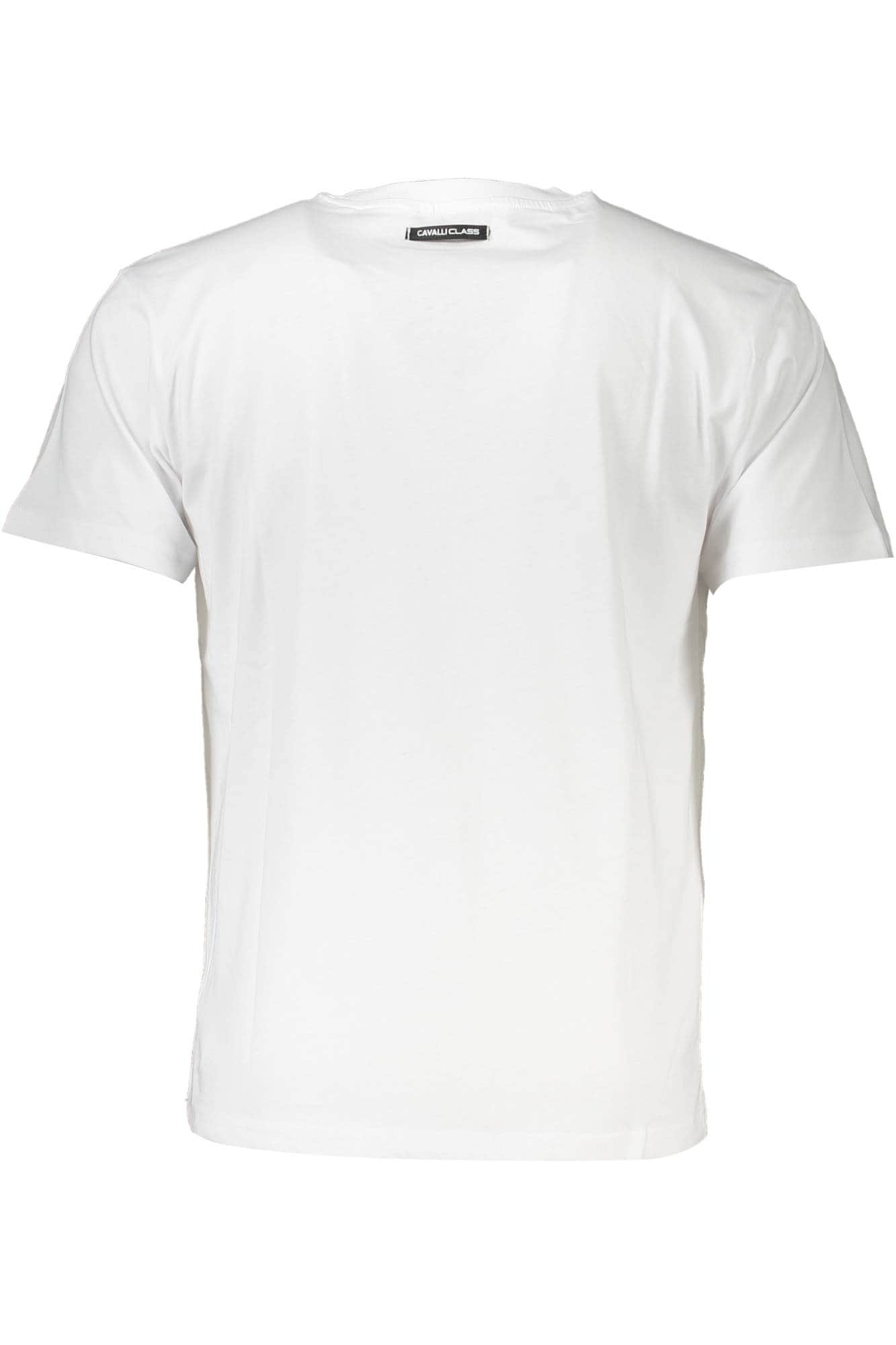 CAVALLI CLASS KURZARM T-SHIRT HERREN WEISS