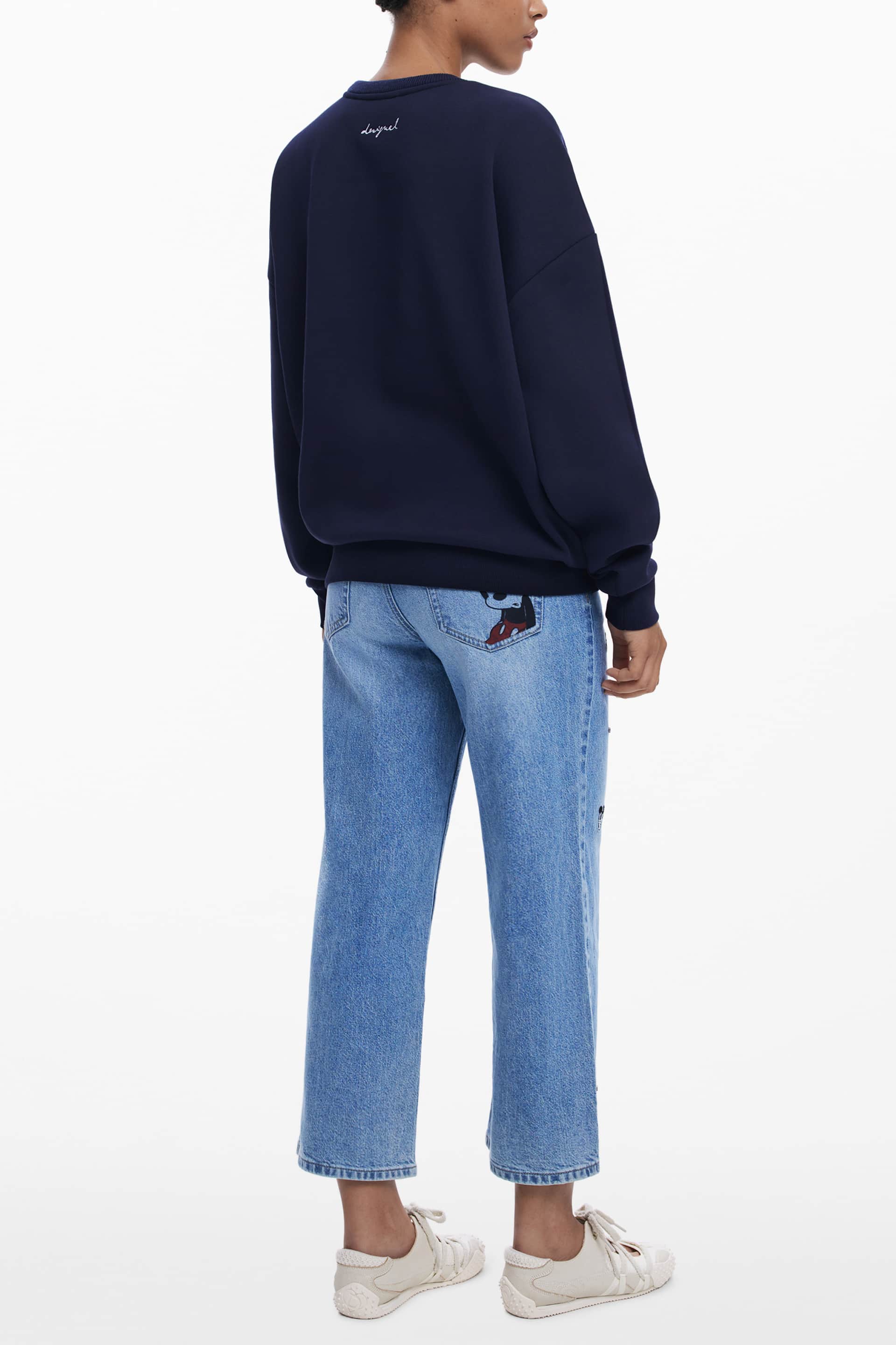 DESIGUAL DAMEN BLAU MIT REISSVERSCHLUSS SWEATSHIRT