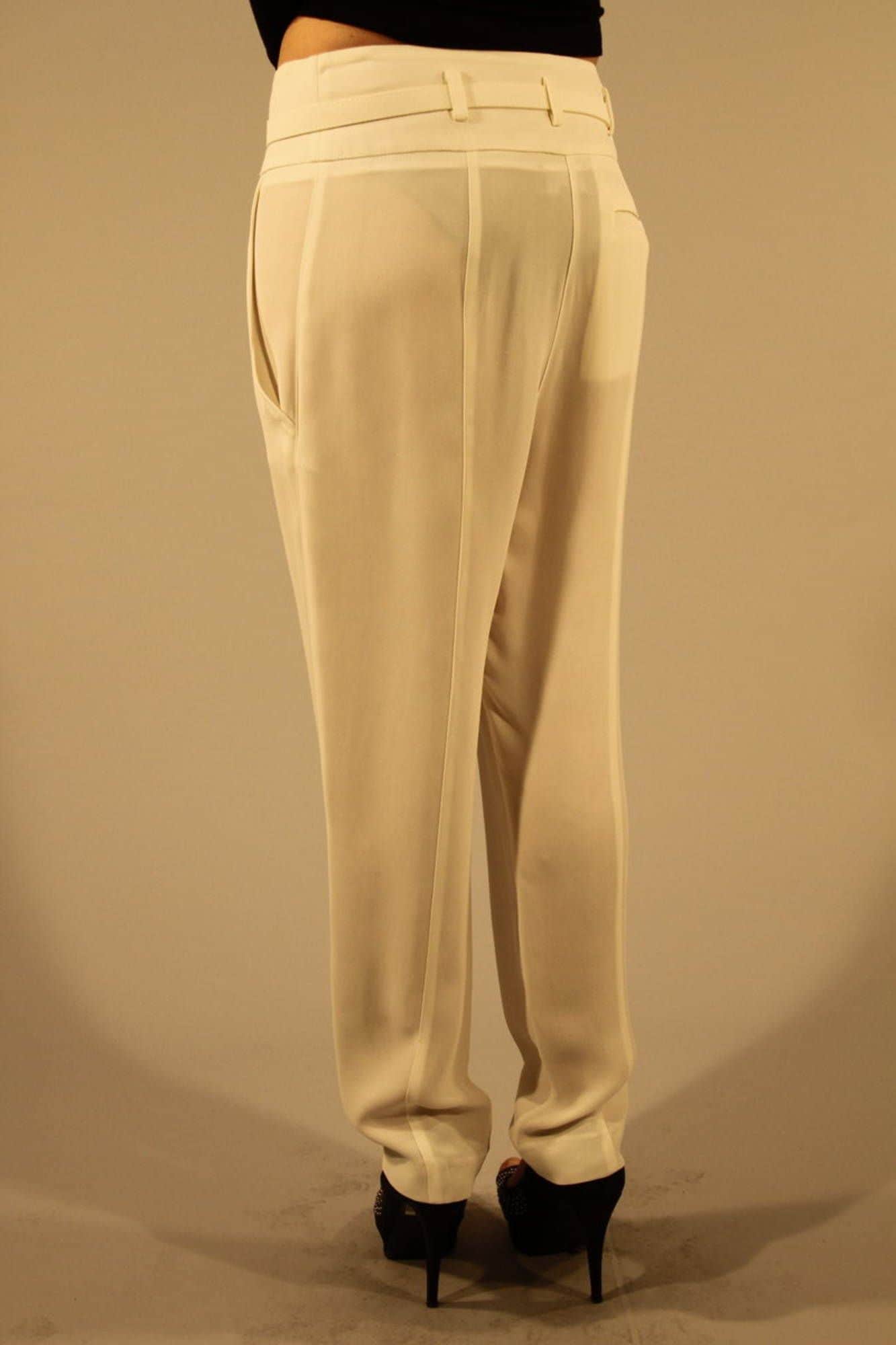 PATRIZIA PEPE WEISS DAMEN HOSE