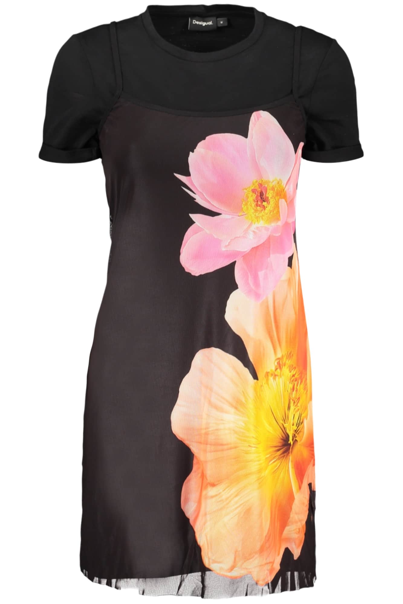 DESIGUAL KURZ KLEID FÜR DAMEN IN SCHWARZ