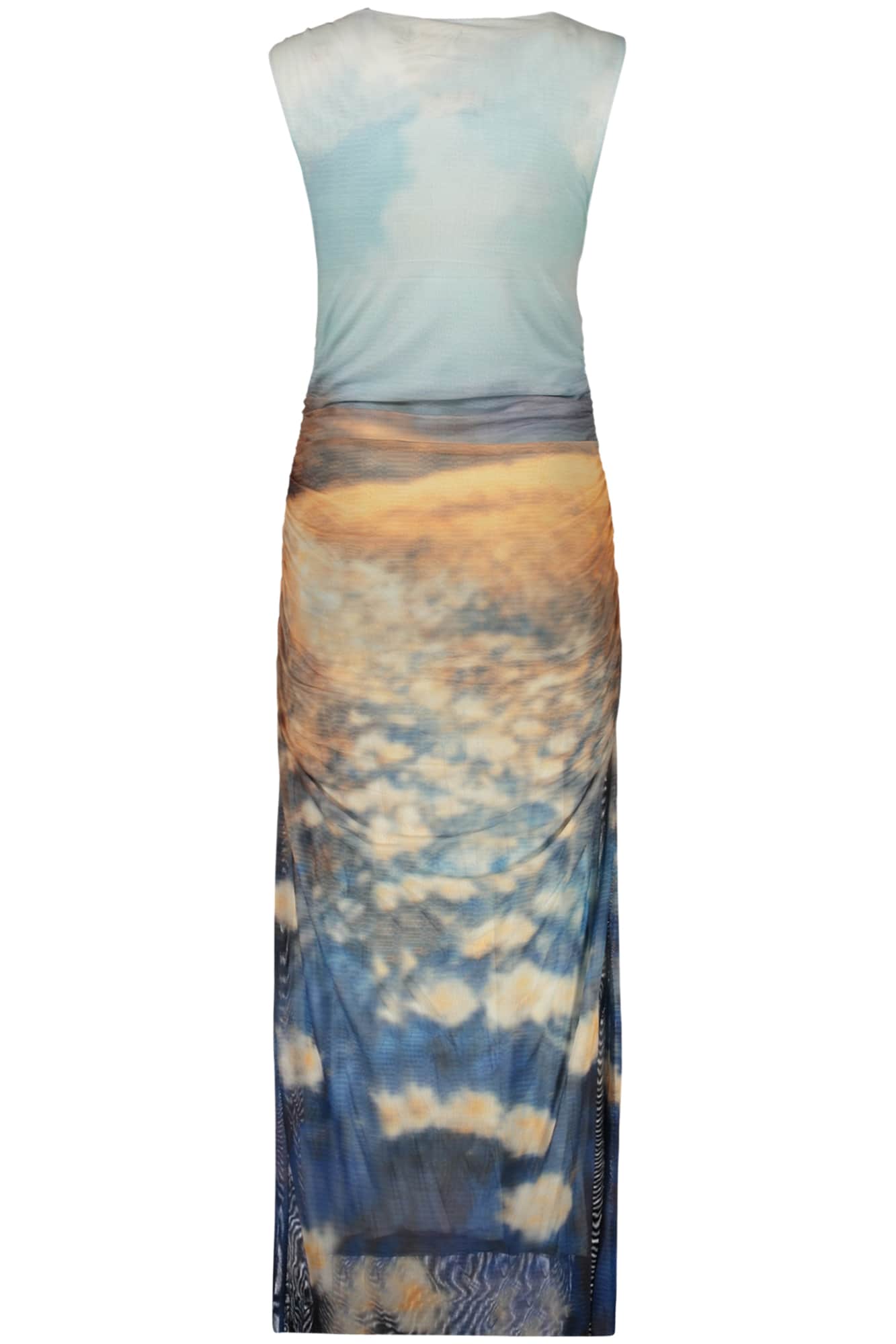 DESIGUAL DAMEN LANG KLEID, BLAU